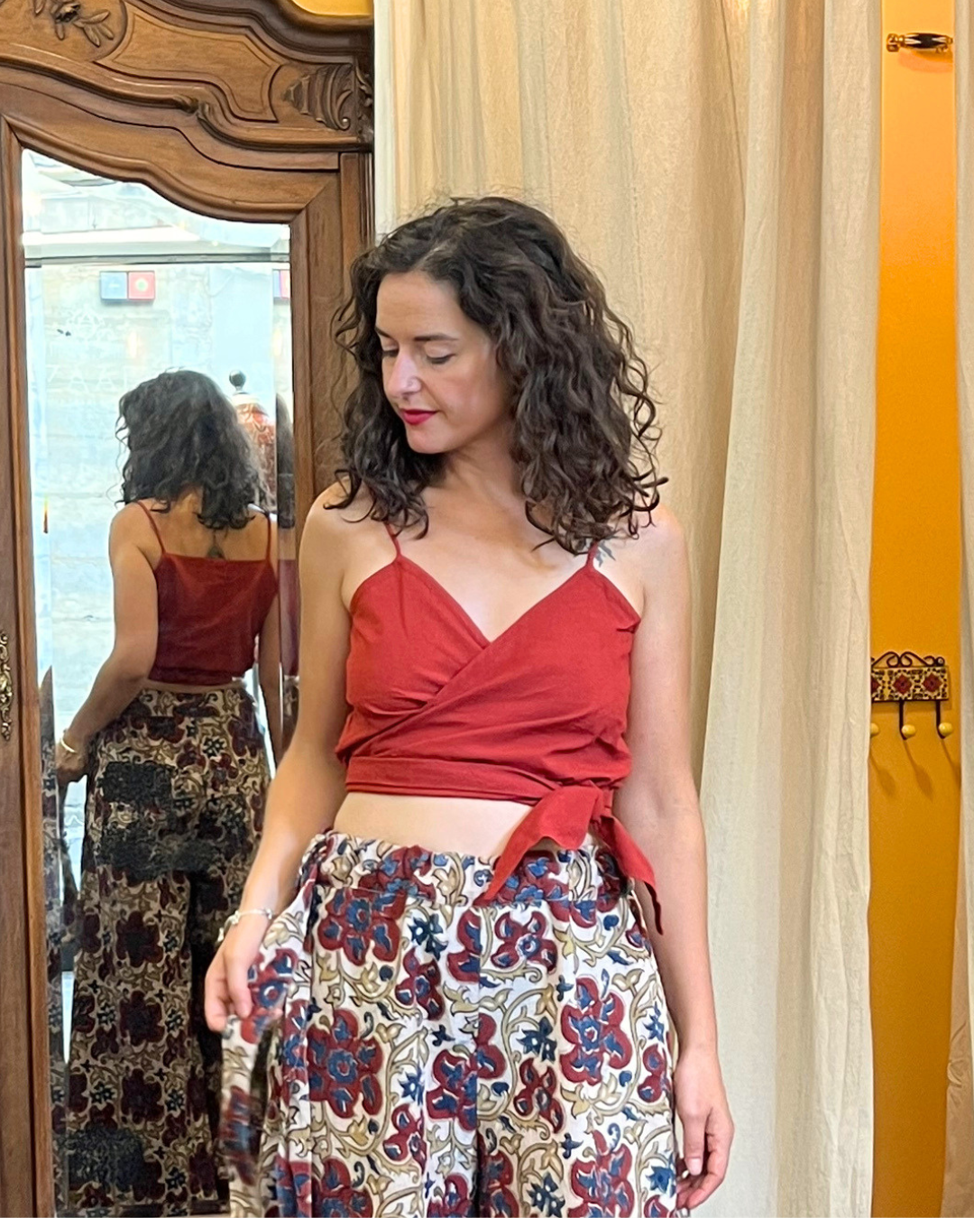 Top Mounica - Coton bio - Coloris ALUM
