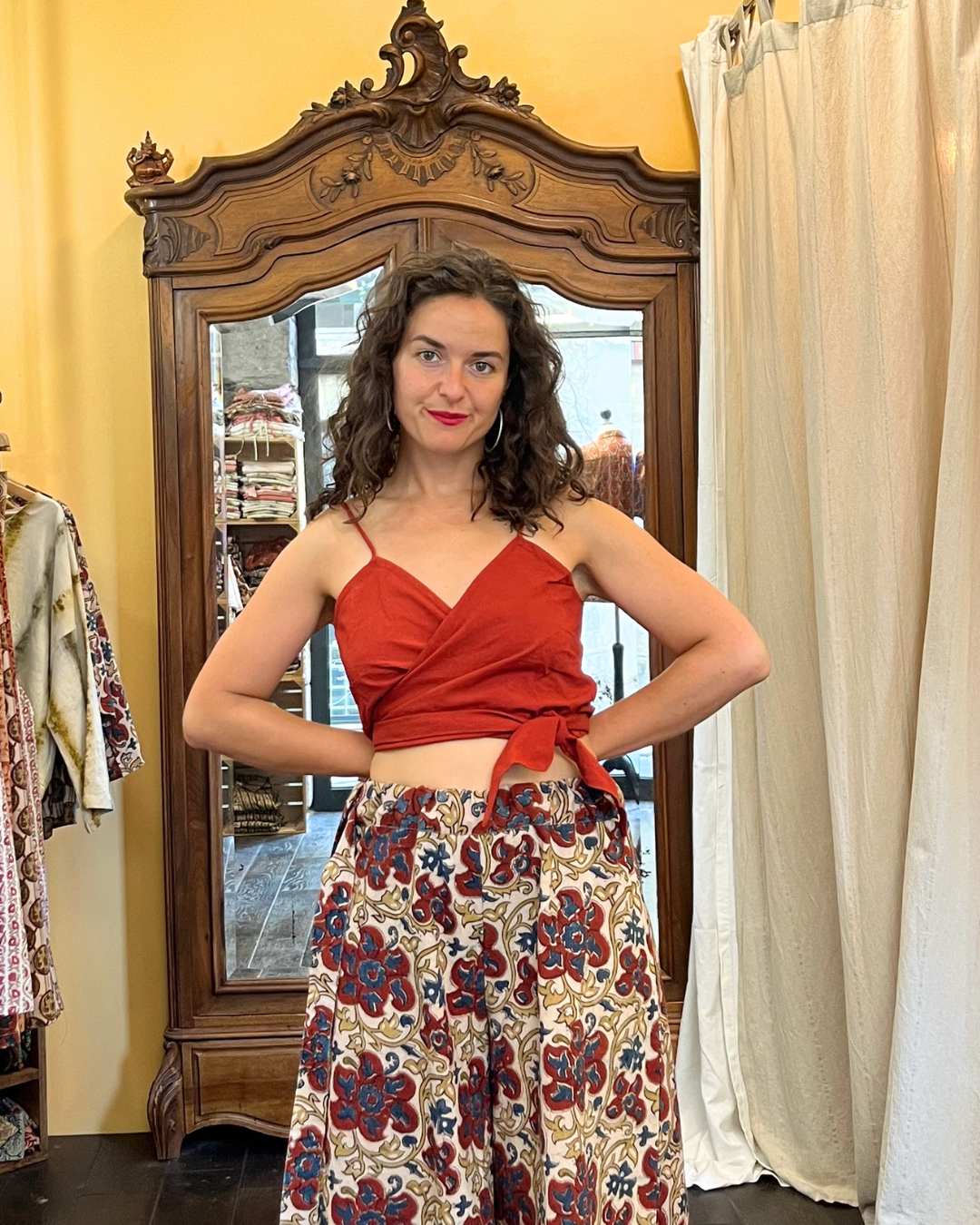 Top Mounica - Coton bio - Coloris ALUM