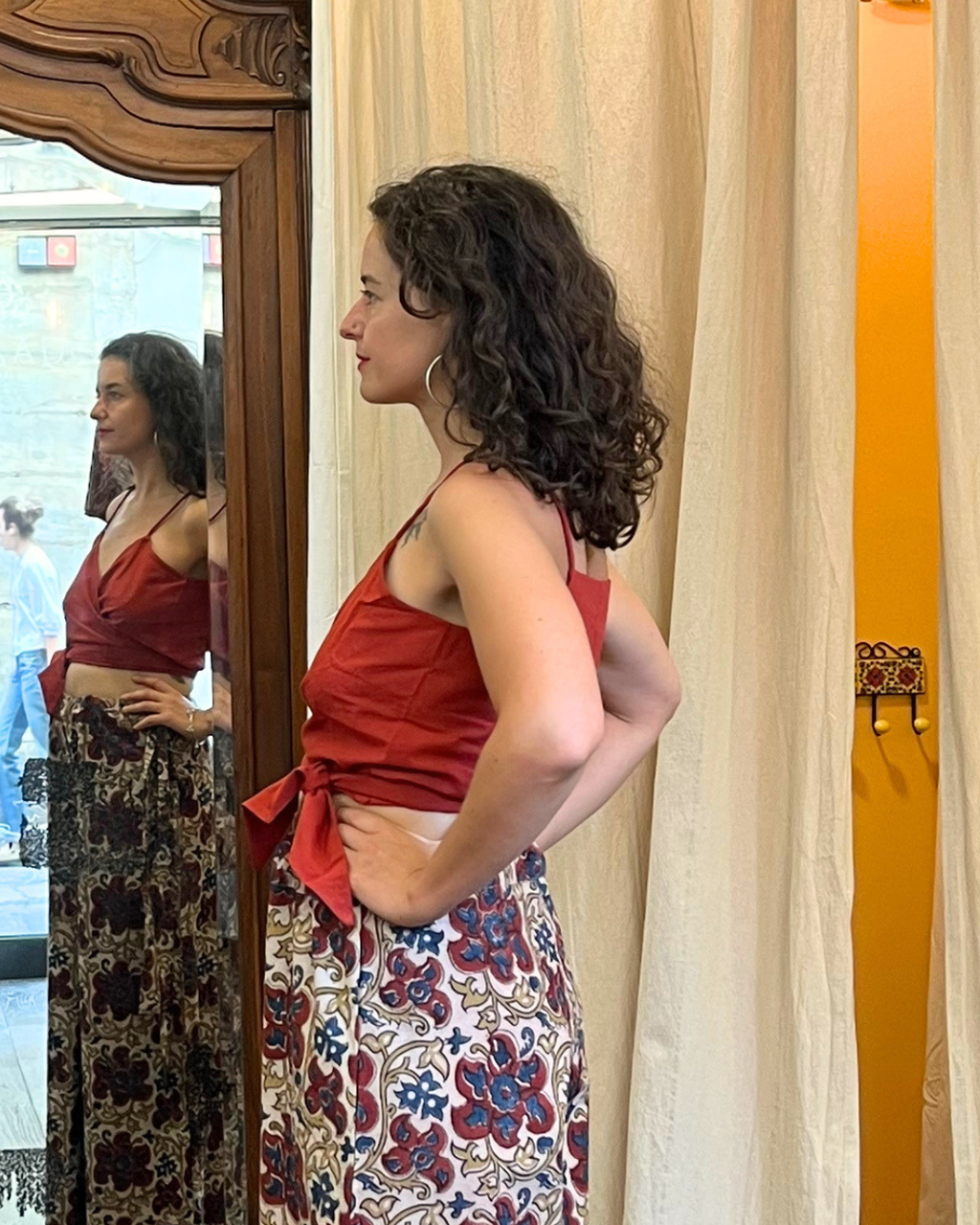 Top Mounica - Coton bio - Coloris ALUM