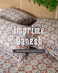 Set housse de couette + 2 housses de coussins - Imprimé GANESH - En précommande