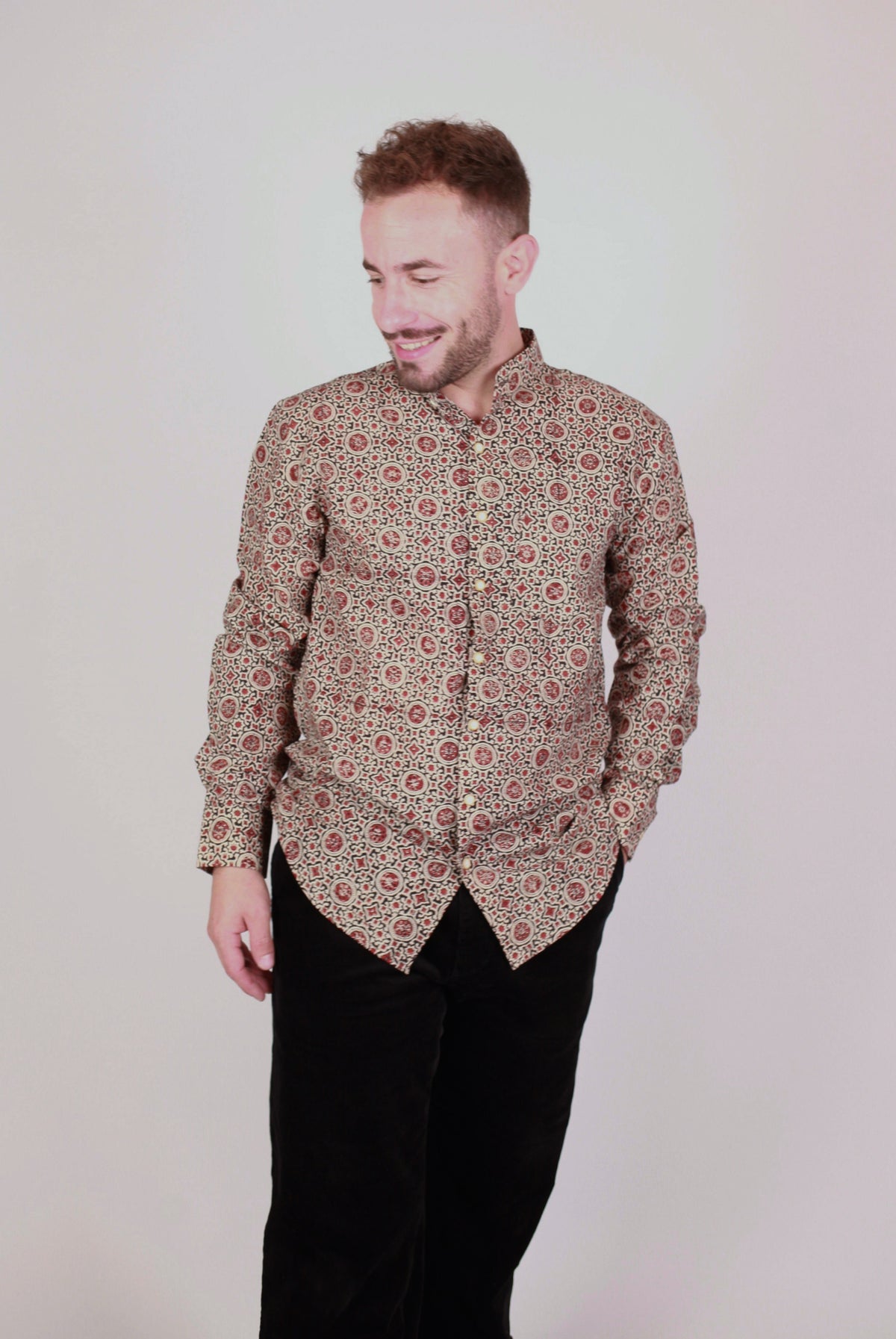 Chemise DARAMSHALA  - Imprimé Mojaik - Coton bio