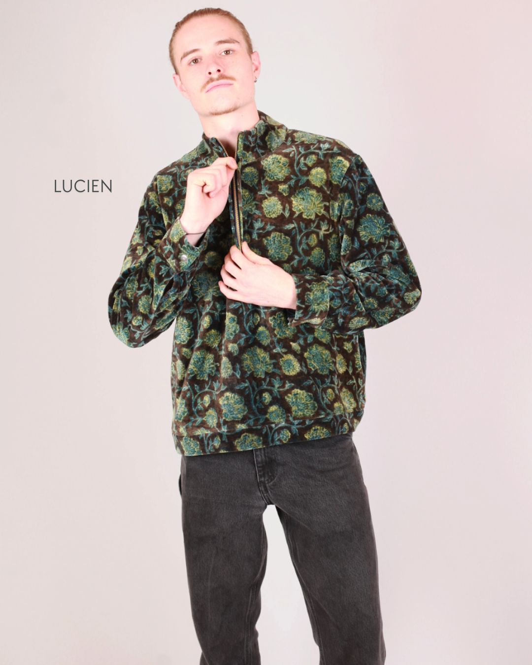 Sweat-shirt BARASTIA - Coton bio - Imprimé UDANA (respirer)