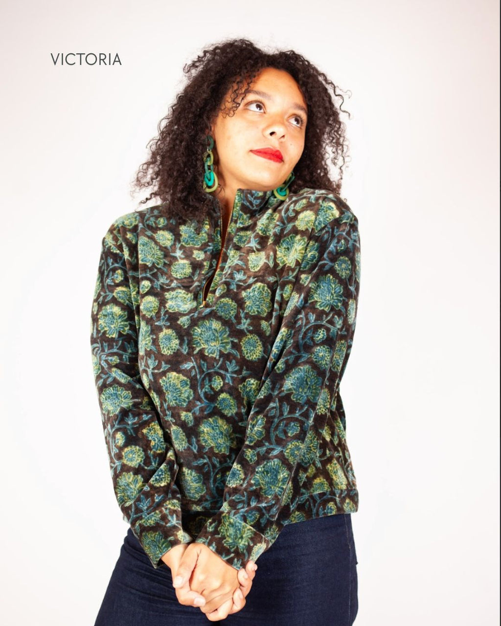 Sweat-shirt BARASTIA - Coton bio - Imprimé UDANA (respirer)