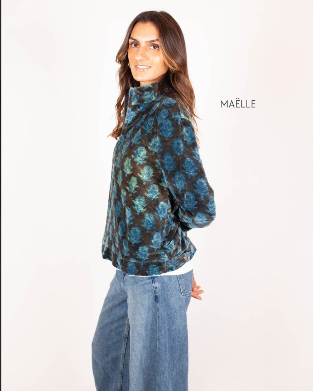 Sweat-shirt BARASTIA - Coton bio - Imprimé SVAGATA (accueillir)