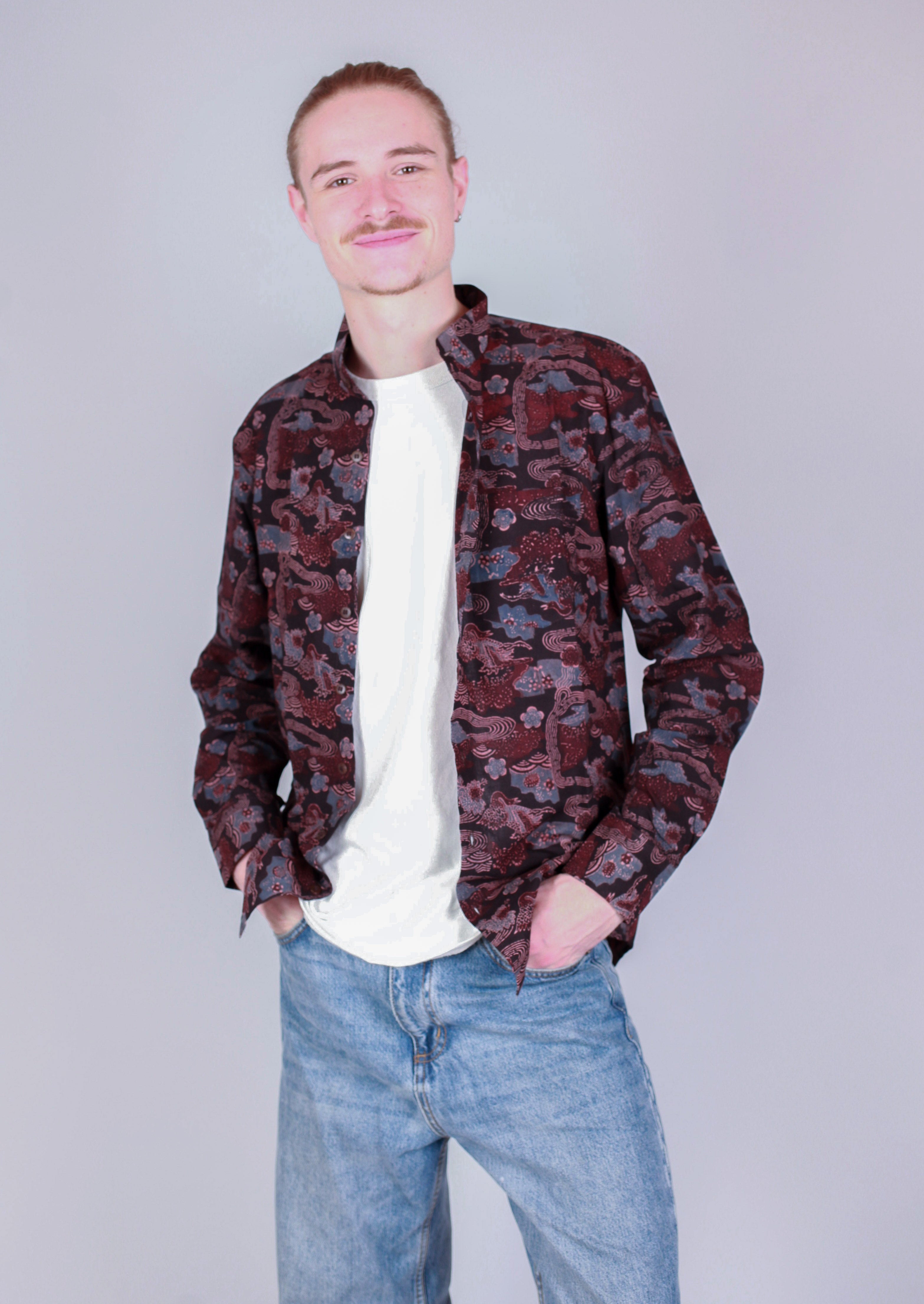 Chemise DARAMSHALA  - Imprimé VIKAAS - Coton bio