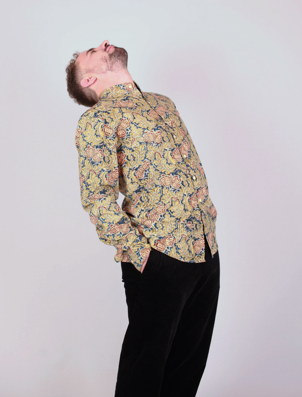 Chemise DARAMSHALA  - Imprimé Japanese Flower - Coton bio