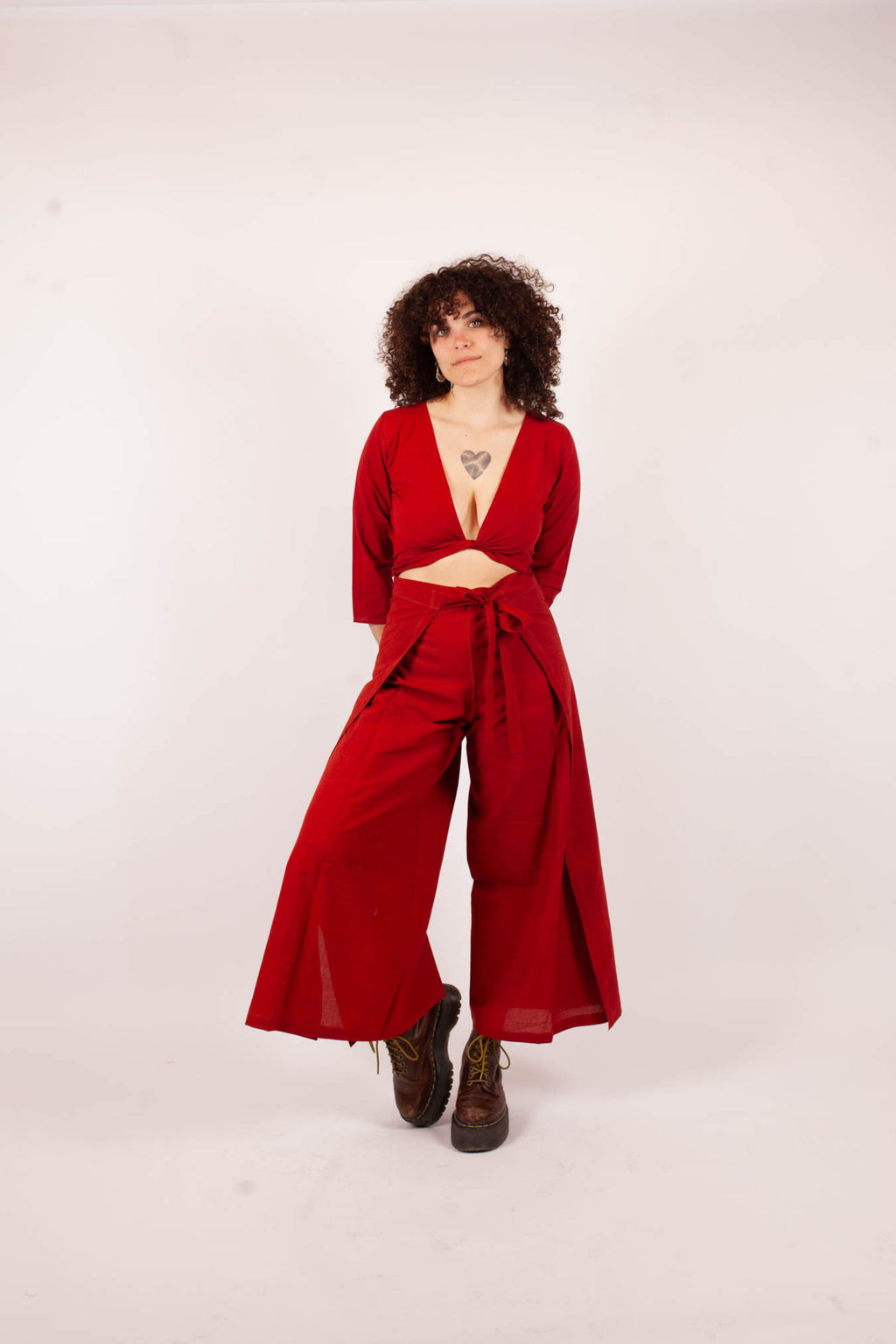 Pantalon SARASWATI - Coton bio - Coloris Alum