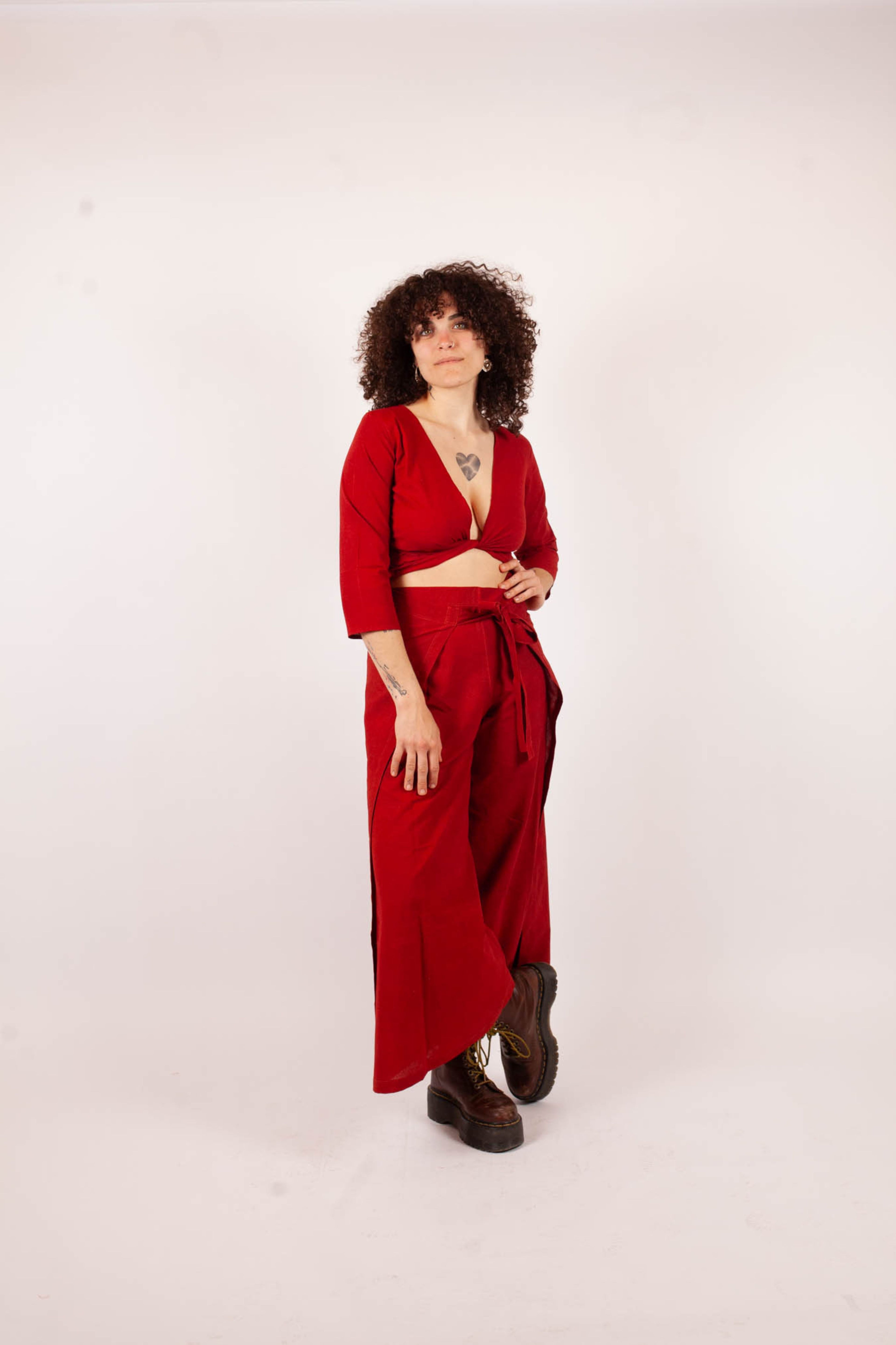 Pantalon SARASWATI - Coton bio - Coloris Alum