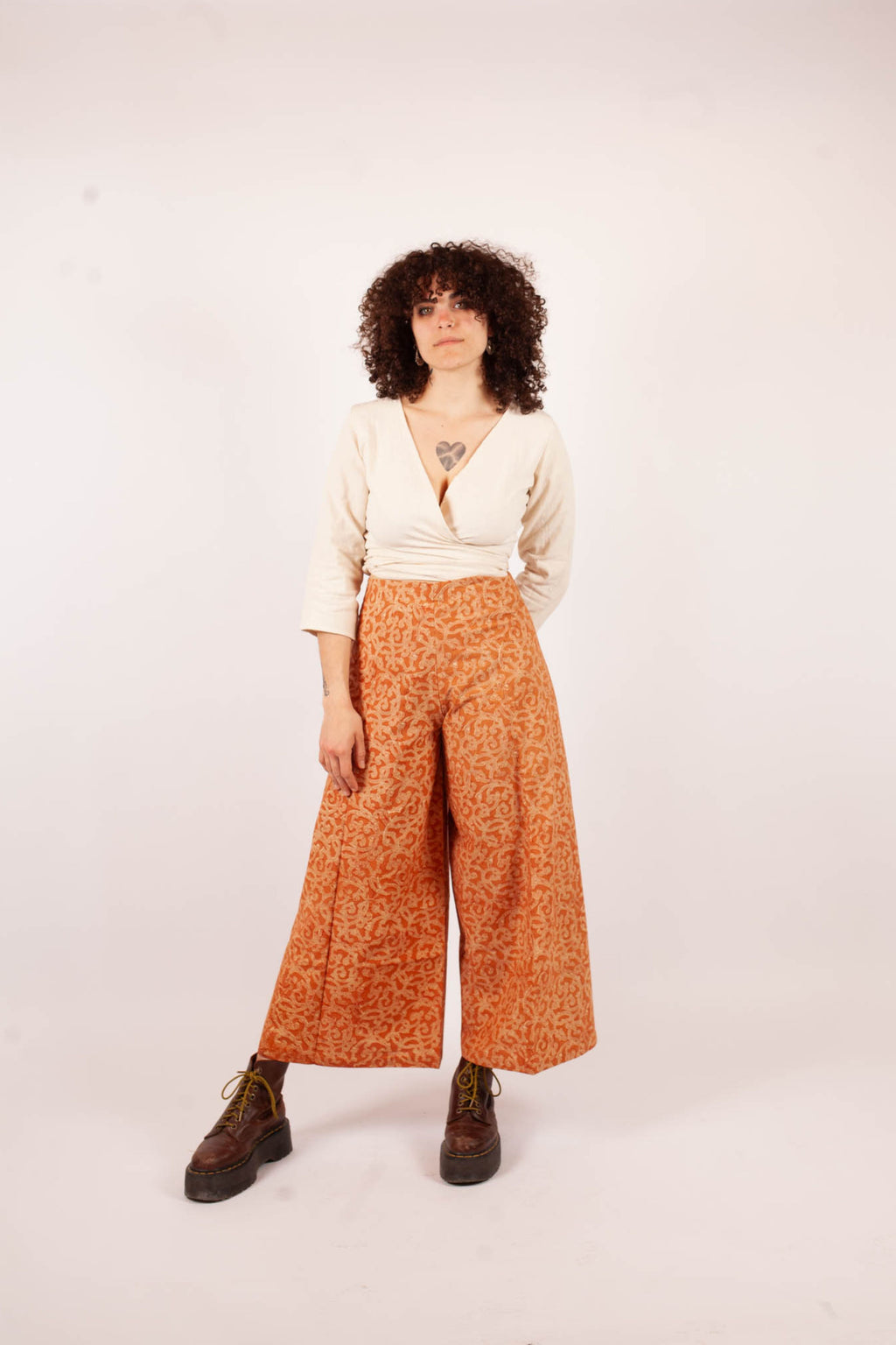 Pantalon SARASWATI - Coton bio - Imprimé Kama