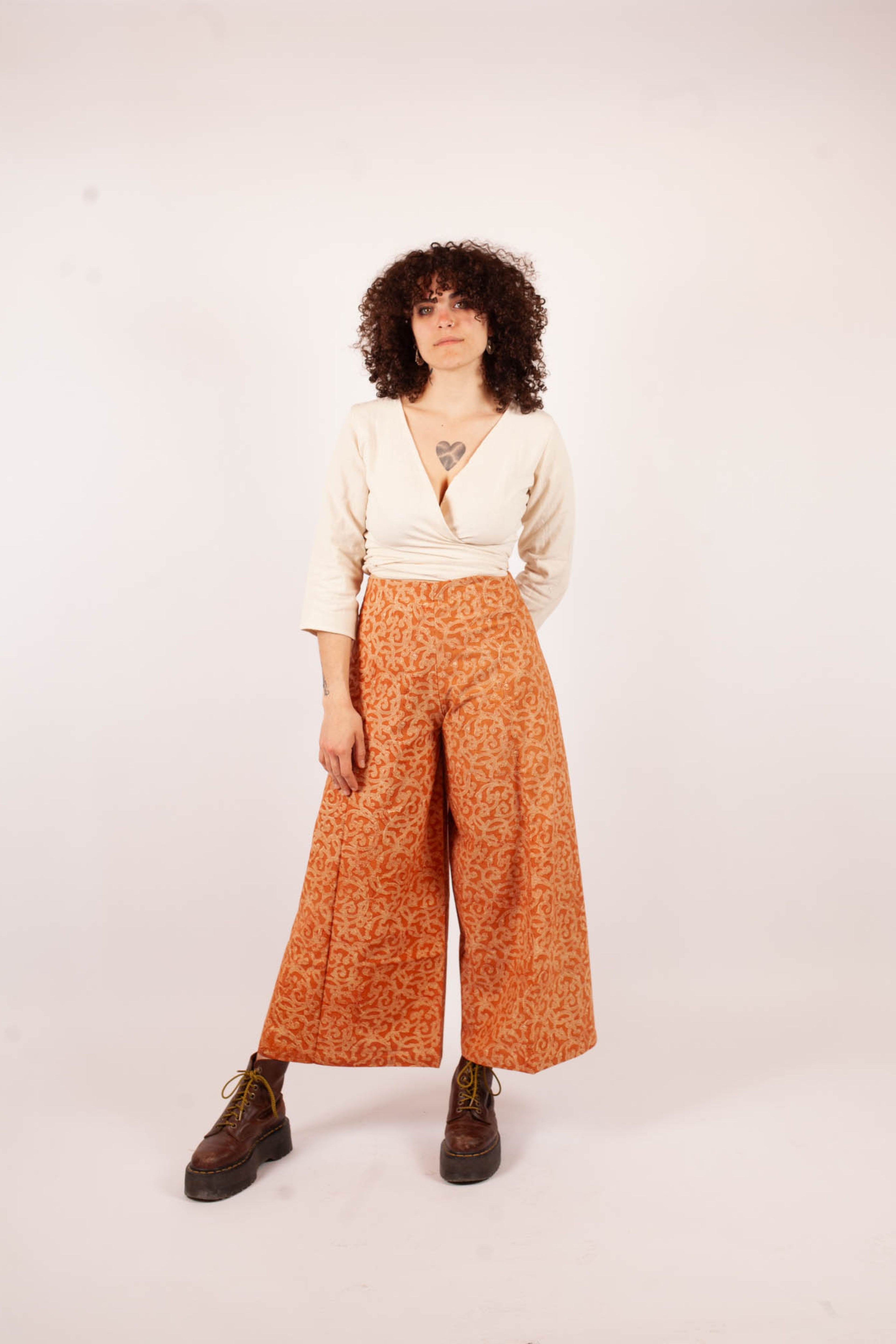 Pantalon SARASWATI - Coton bio - Imprimé Kama