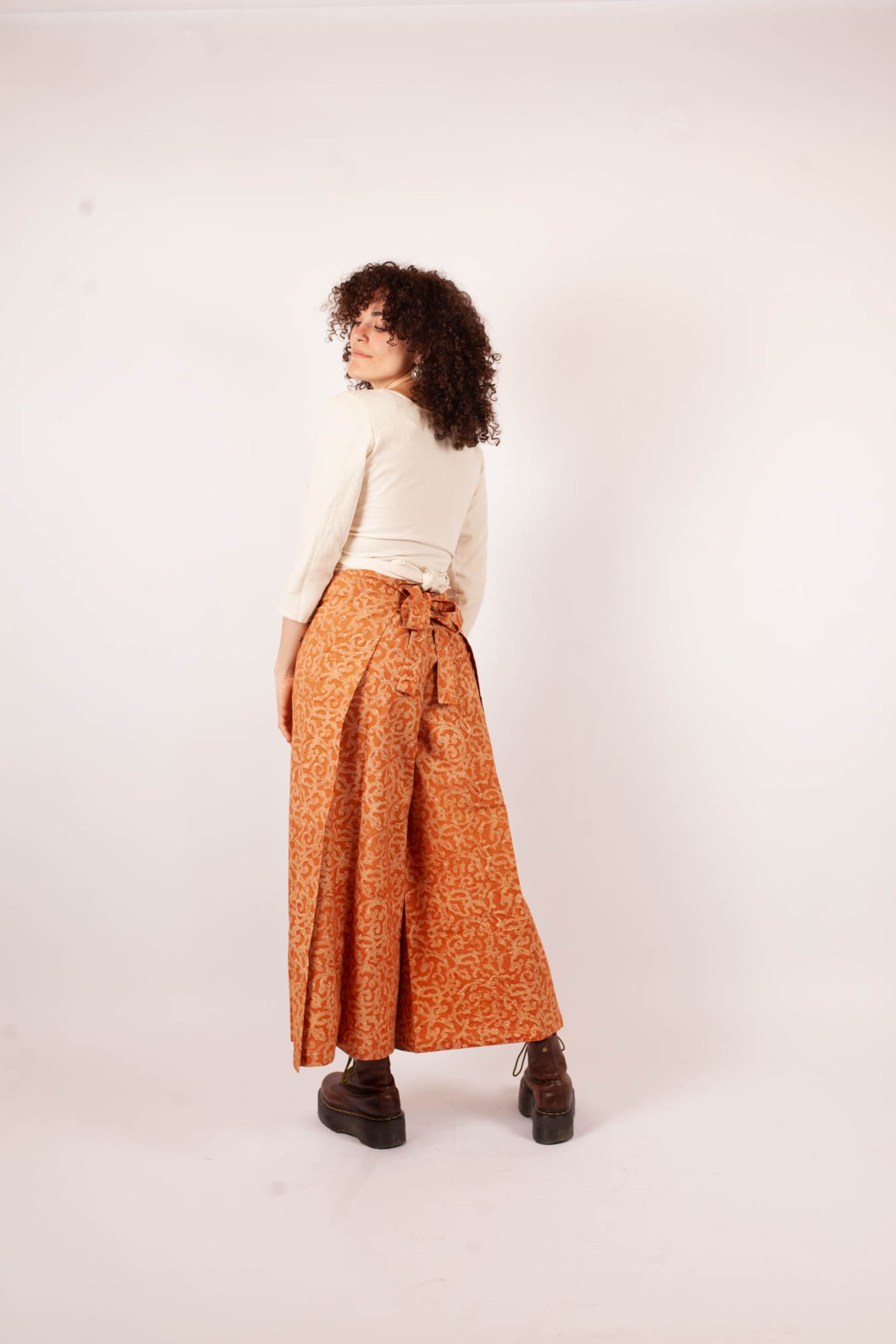 Pantalon SARASWATI - Coton bio - Imprimé Kama