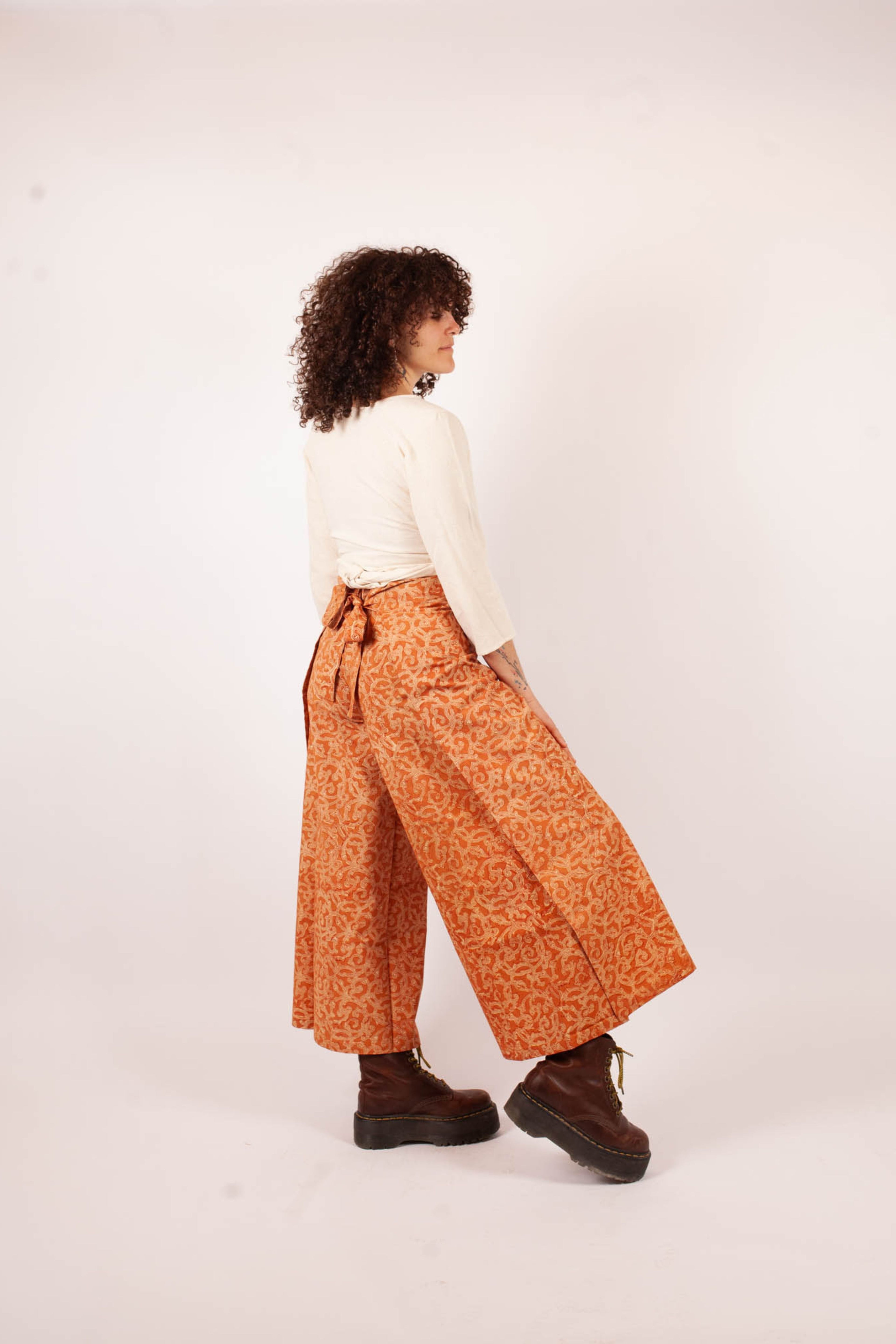 Pantalon SARASWATI - Coton bio - Imprimé Kama