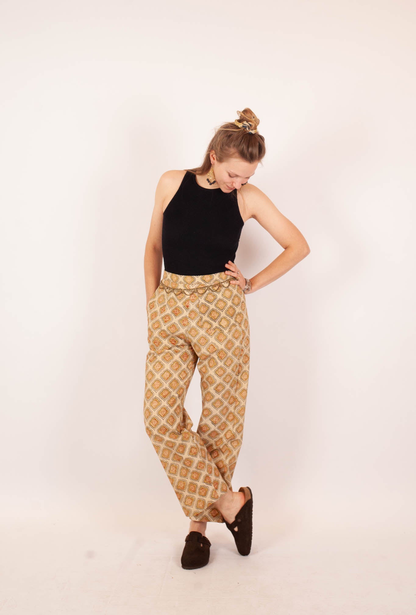 Pantalon AGRA - Coton bio - Imprimé VISTAAR (expansion)