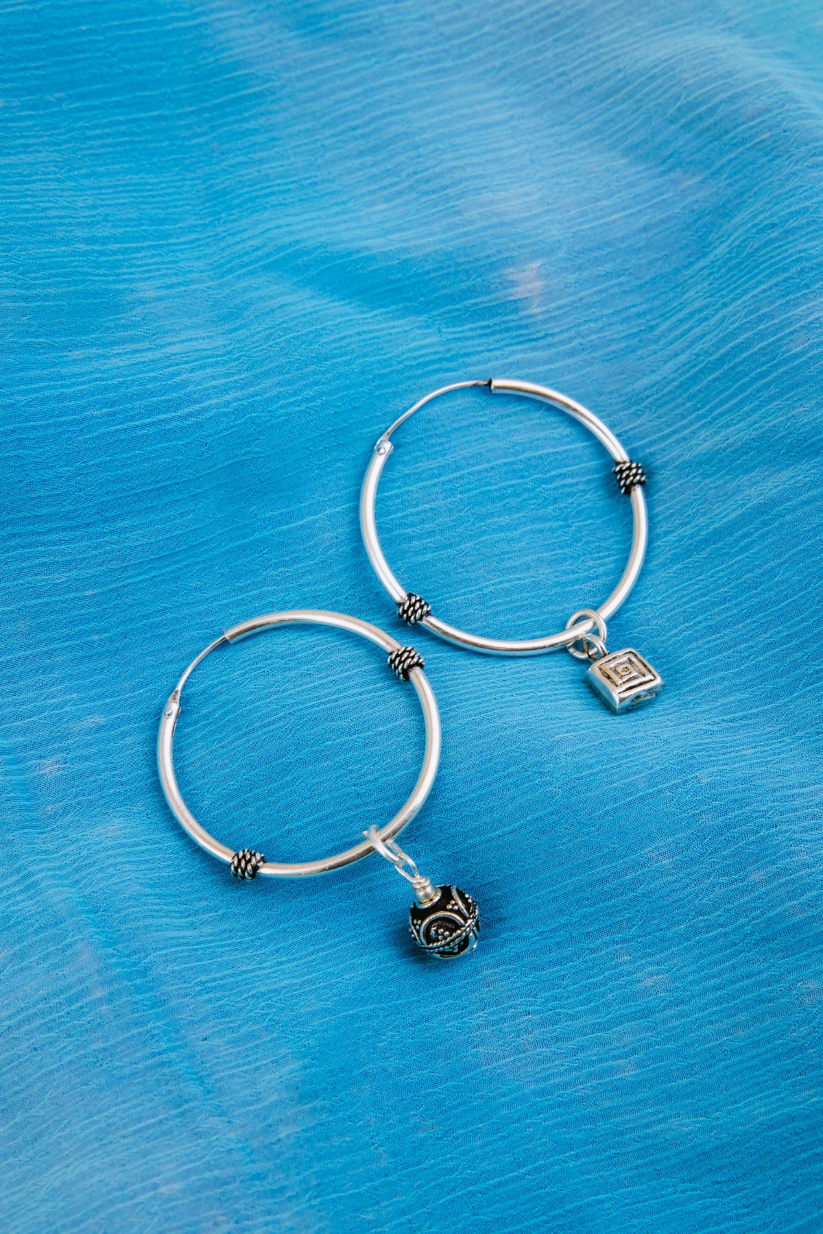 Boucles d'oreilles BIG JHUMKI - argent 925m