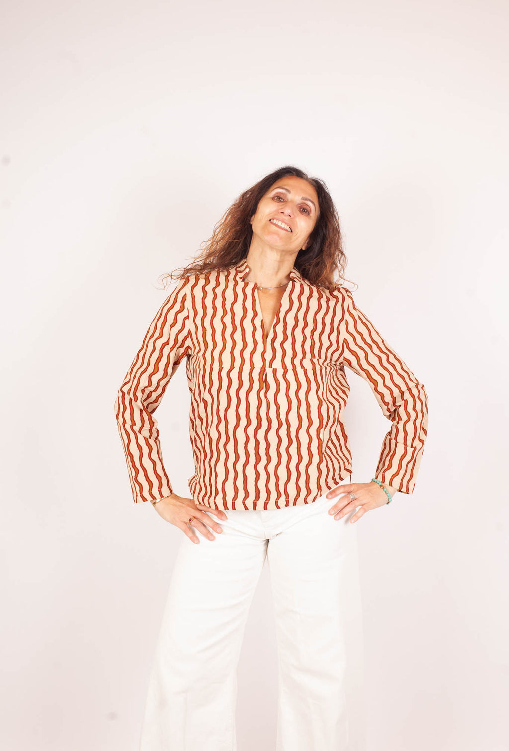 Blouse JAISALMER - Coton bio - Imprimé KSHAN (l'instant)
