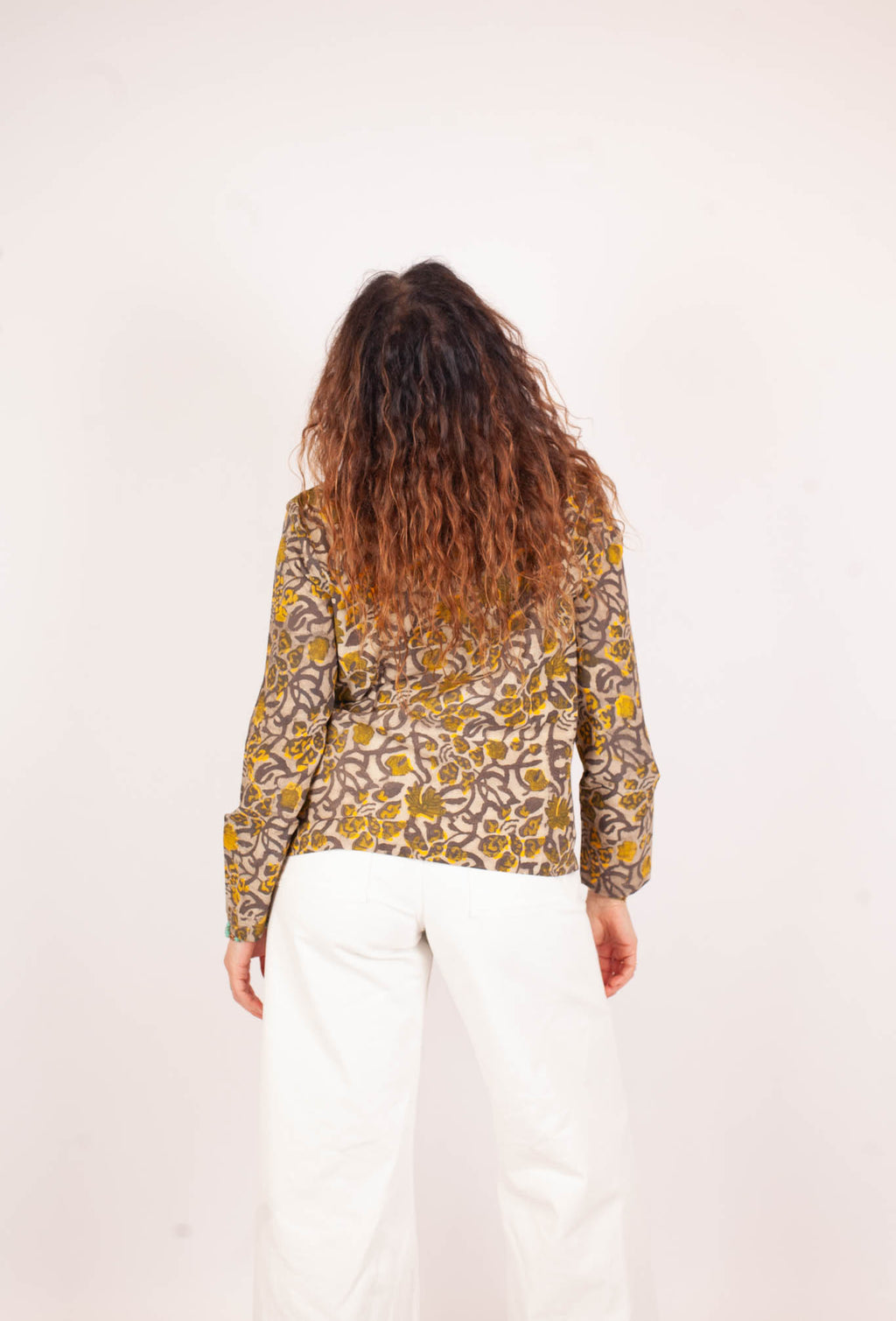 Blouse JAISALMER - Coton bio - Imprimé KHILANA (floraison)