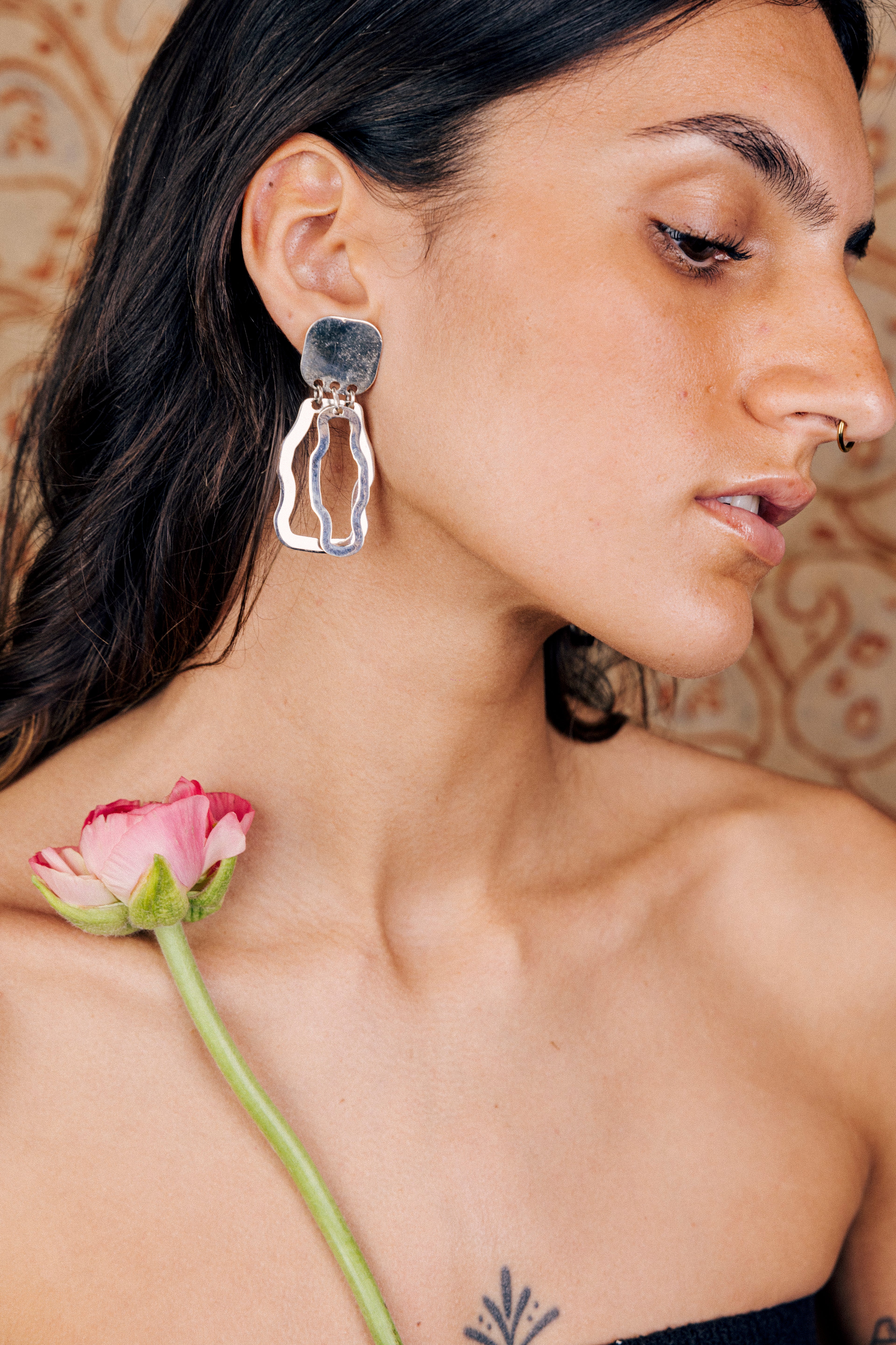 Boucles d'oreilles PATTEE - argent 925m