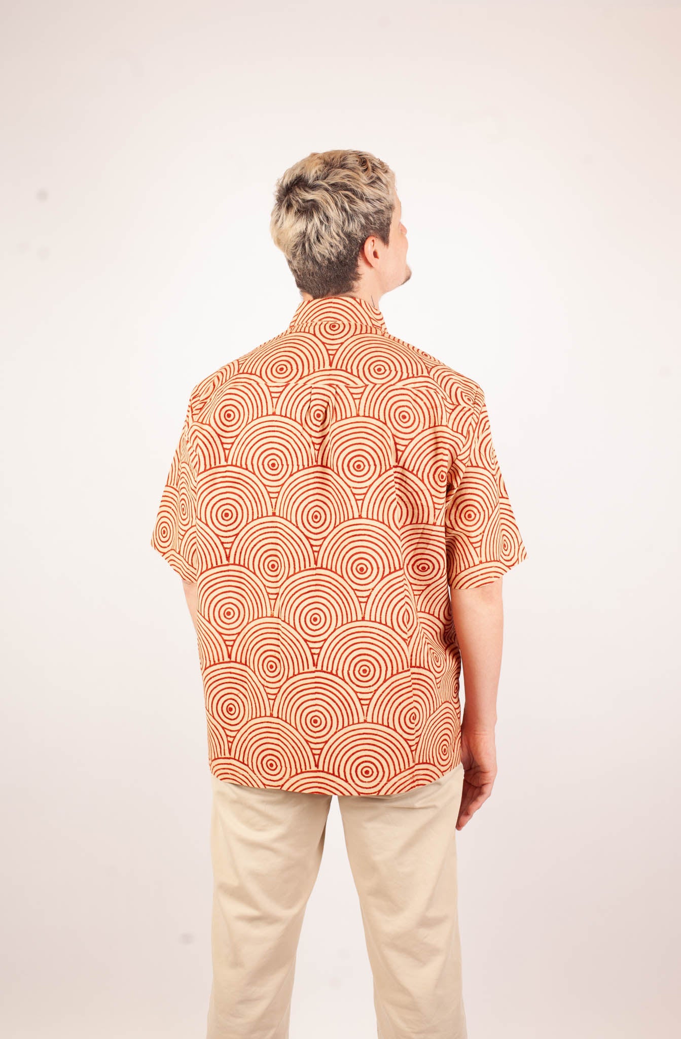 Chemise Linga - Coton bio - Imprimé UTHANA (élévation)