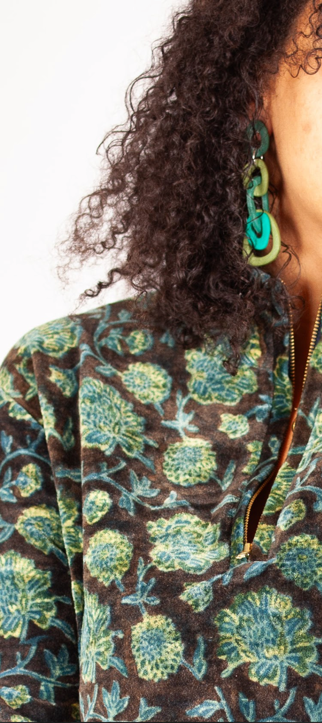Sweat-shirt BARASTIA - Coton bio - Imprimé UDANA (respirer)