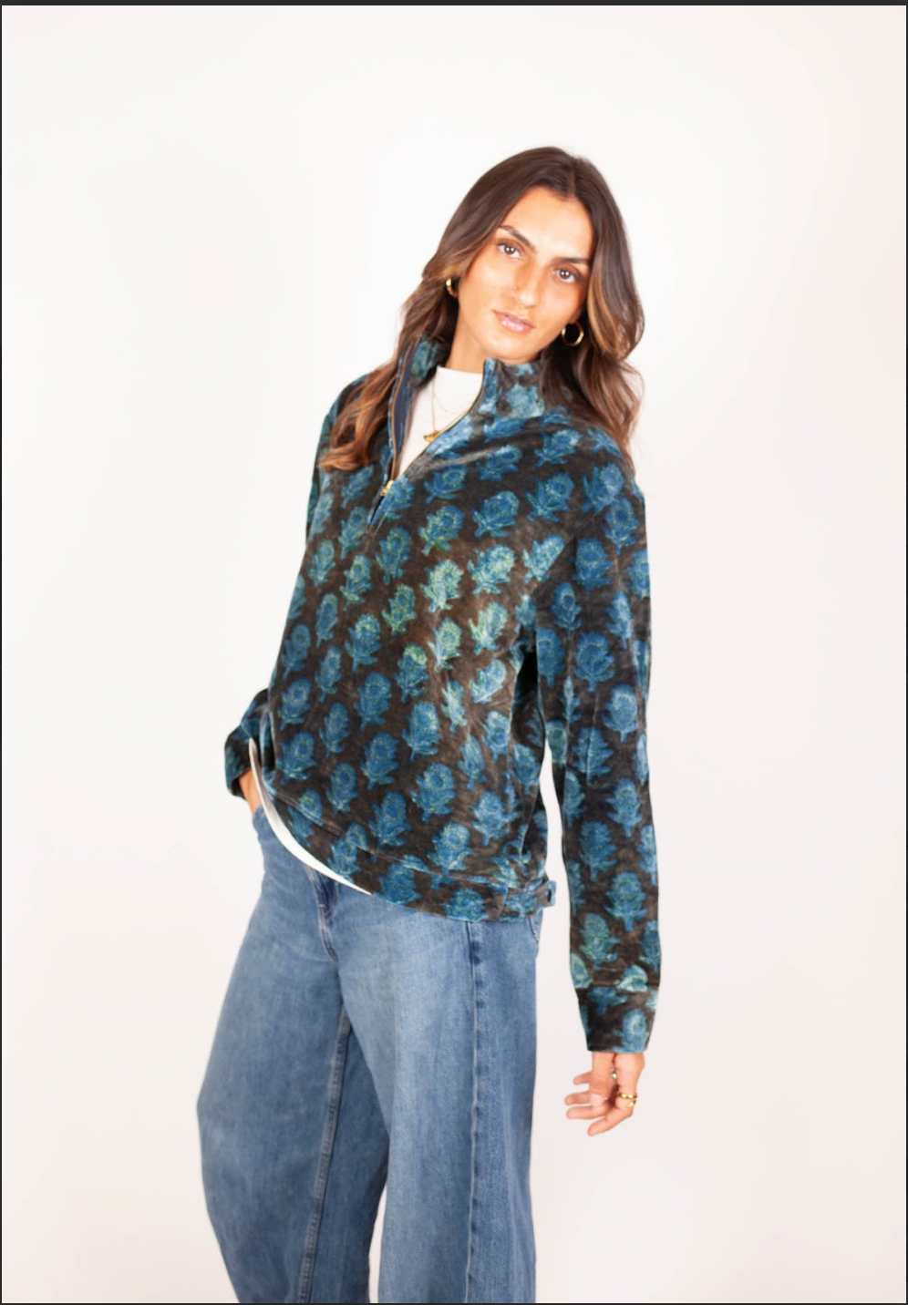 Sweat-shirt BARASTIA - Coton bio - Imprimé SVAGATA (accueillir)