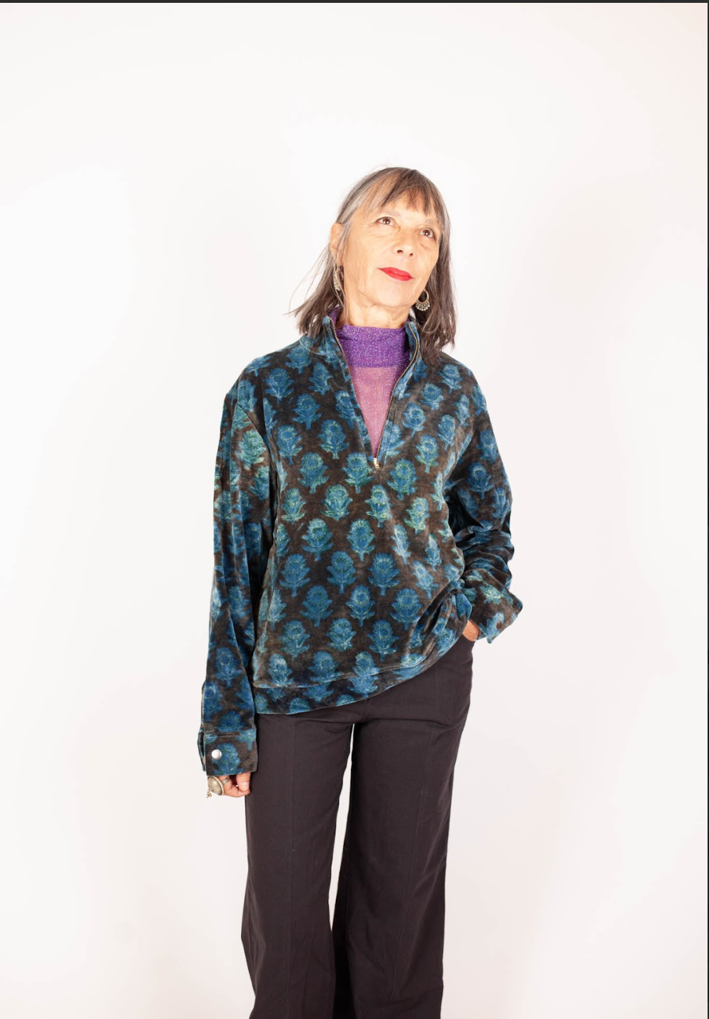 Sweat-shirt BARASTIA - Coton bio - Imprimé SVAGATA (accueillir)