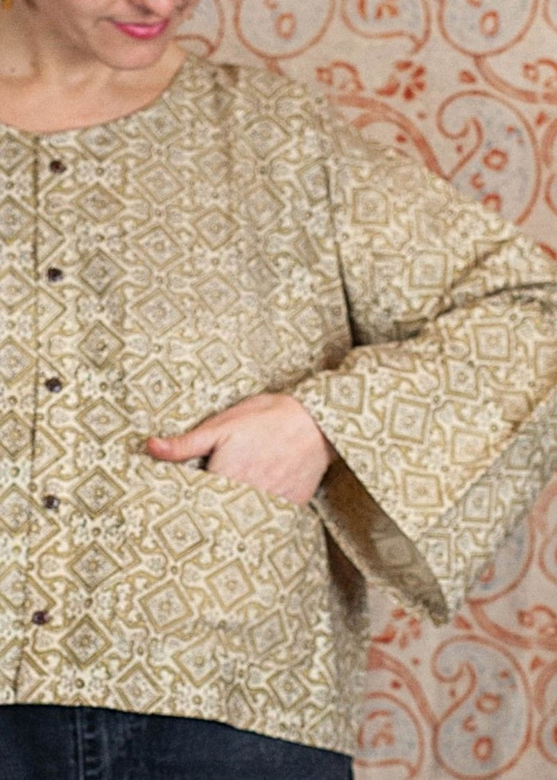 Bolero COCHIN - Coton bio - Imprimé SAATH (ensemble)