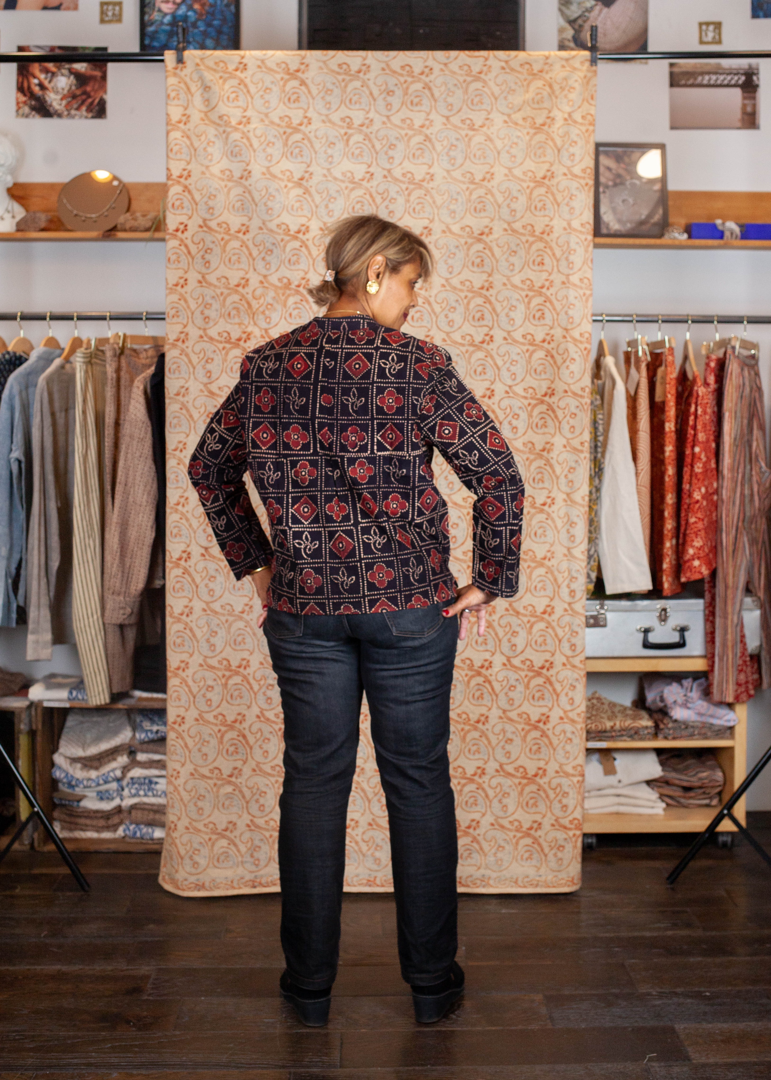 Blouse JAISALMER - Coton bio - Imprimé PAHELEE (puzzle)