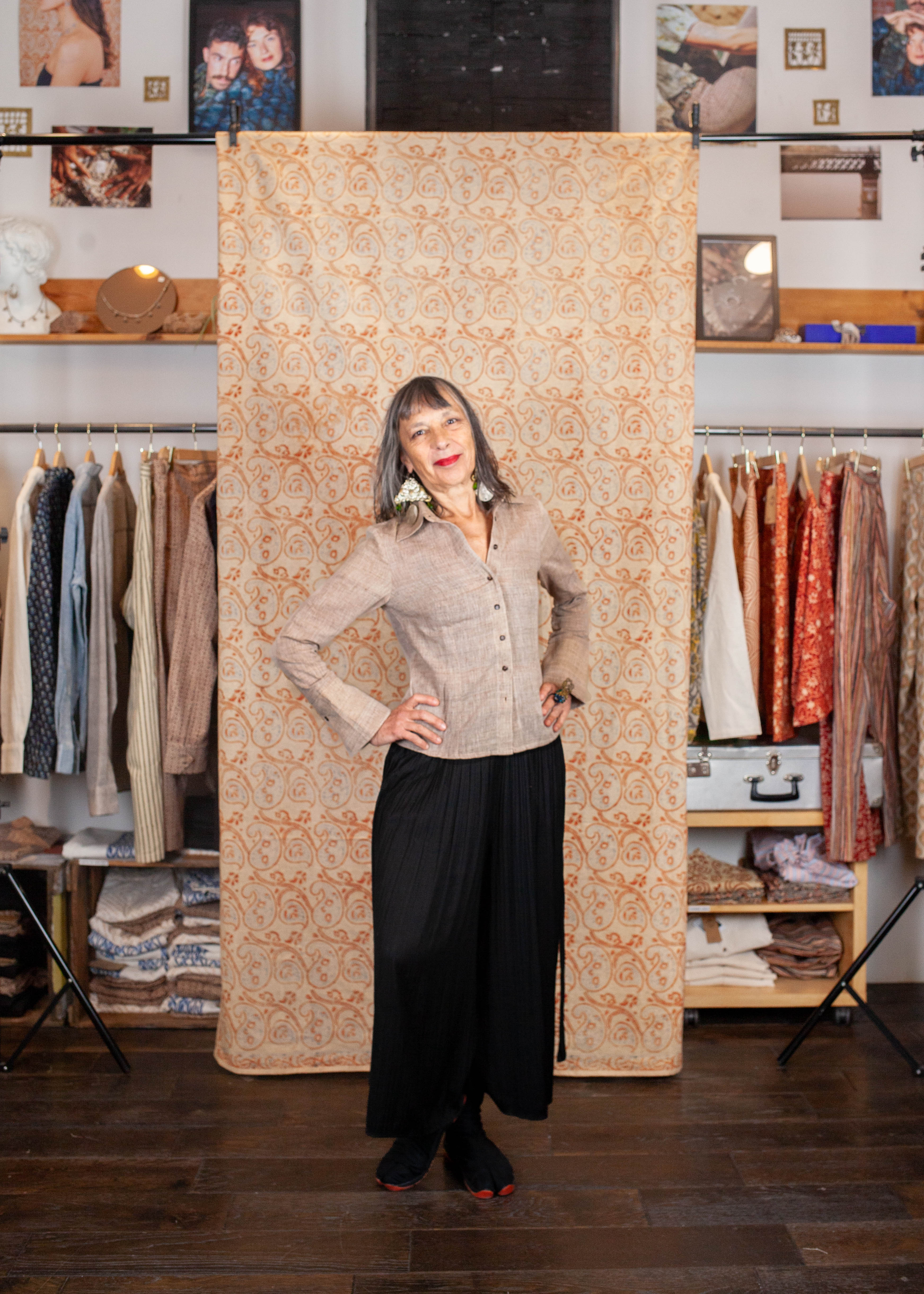 Chemise Bindu V.2 - Kala coton - Coloris KAMEL KALA