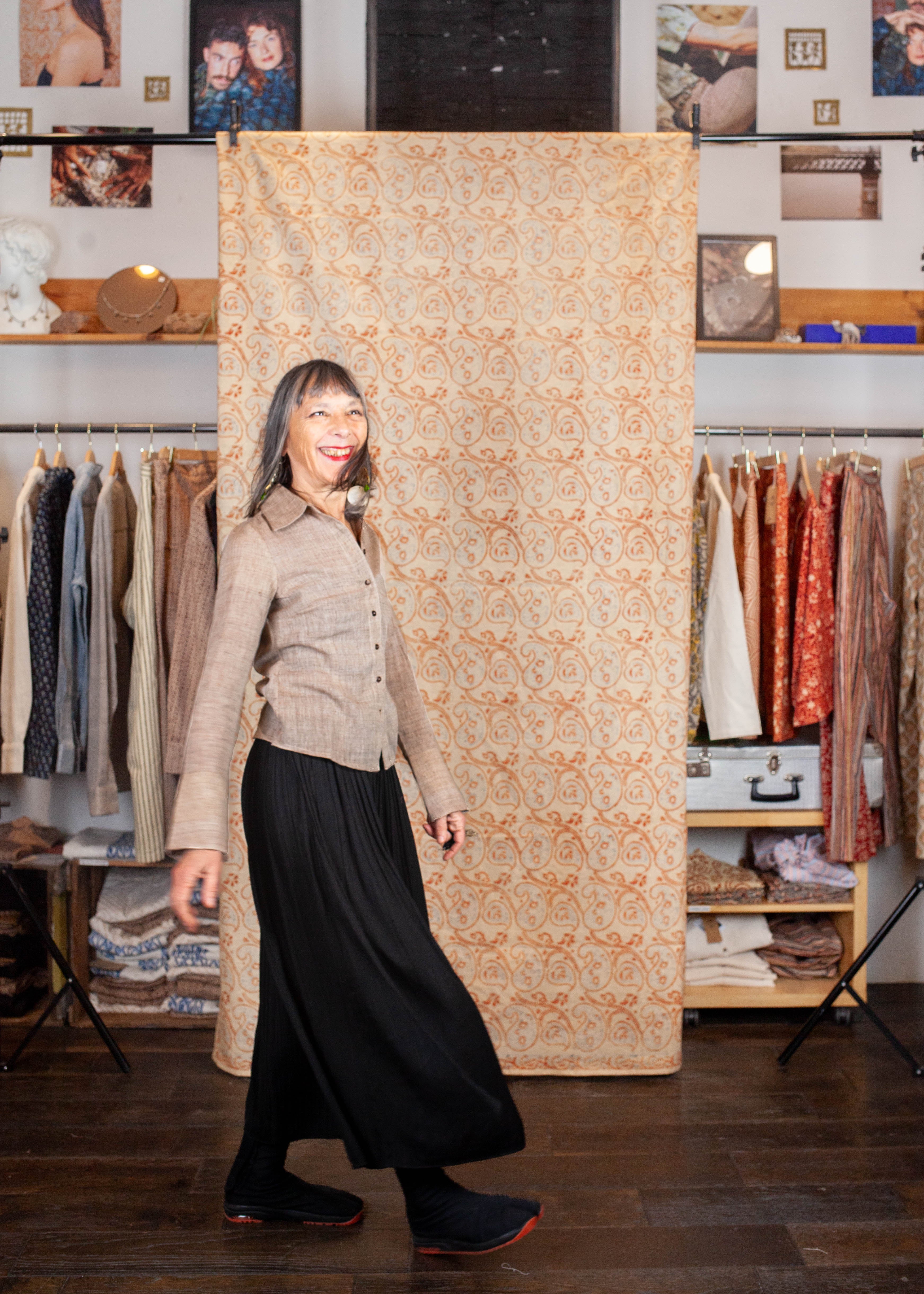 Chemise Bindu V.2 - Kala coton - Coloris KAMEL KALA