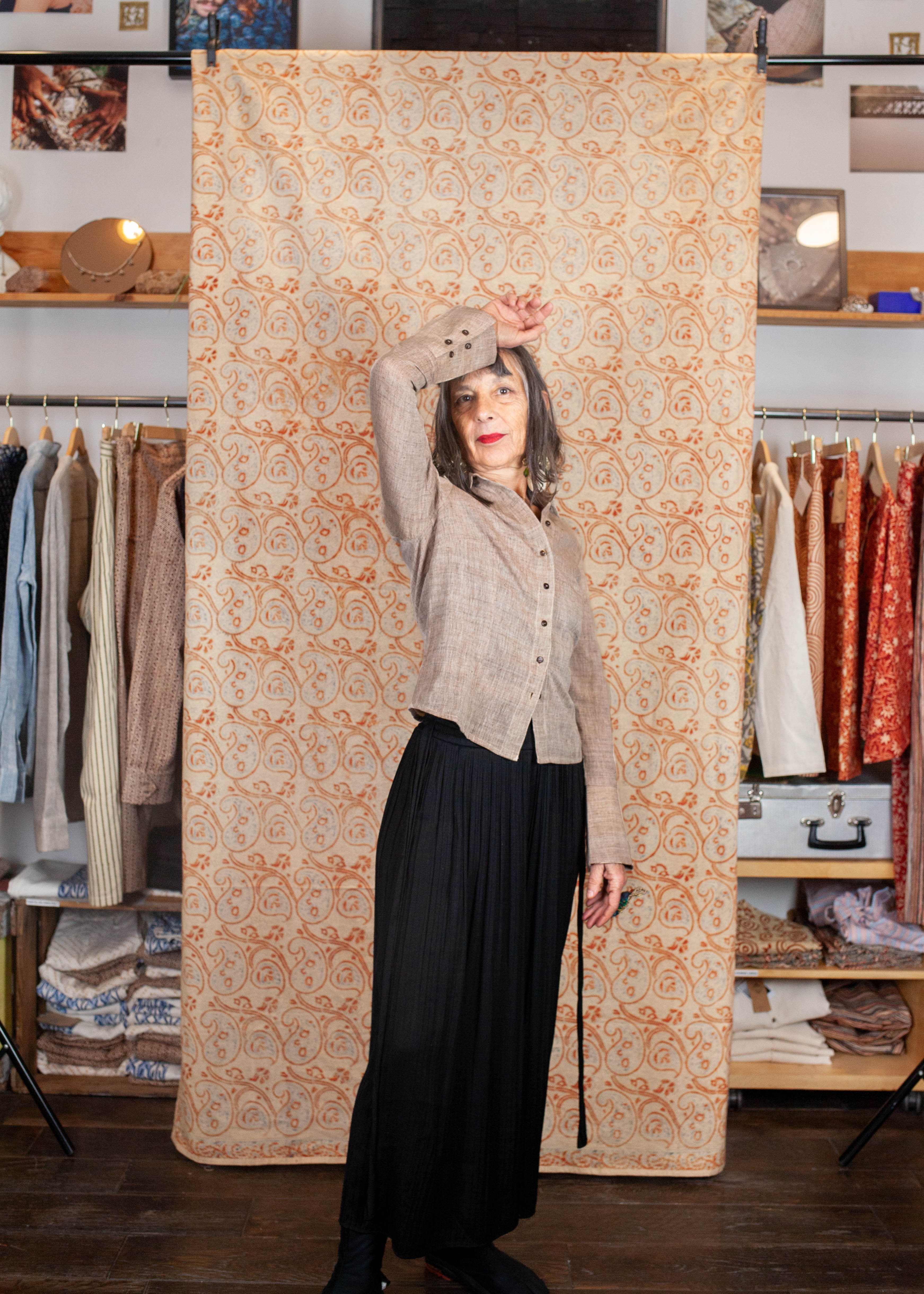 Chemise Bindu V.2 - Kala coton - Coloris KAMEL KALA