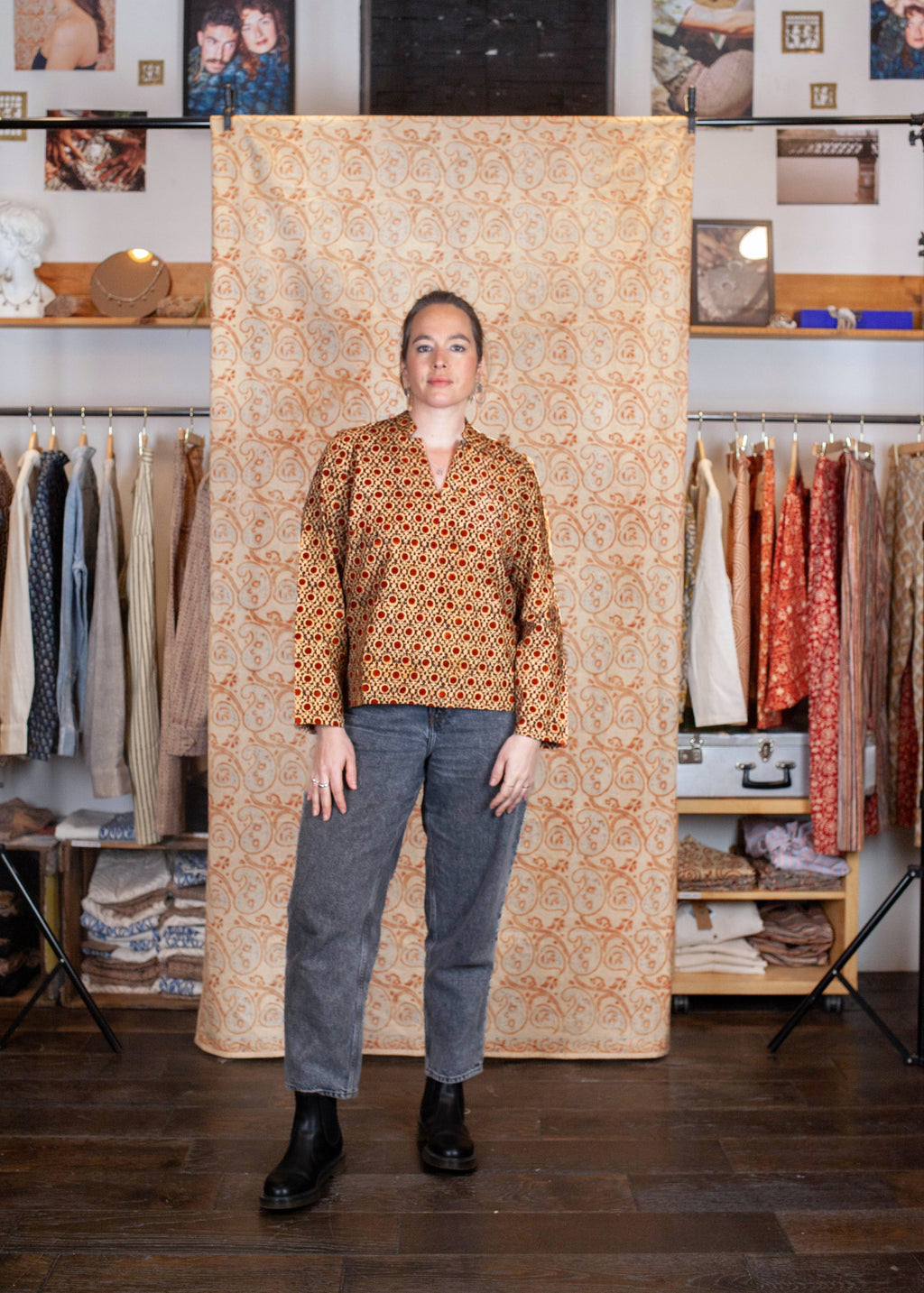 Blouse JAISALMER - Coton bio - Imprimé KENDR (centre)