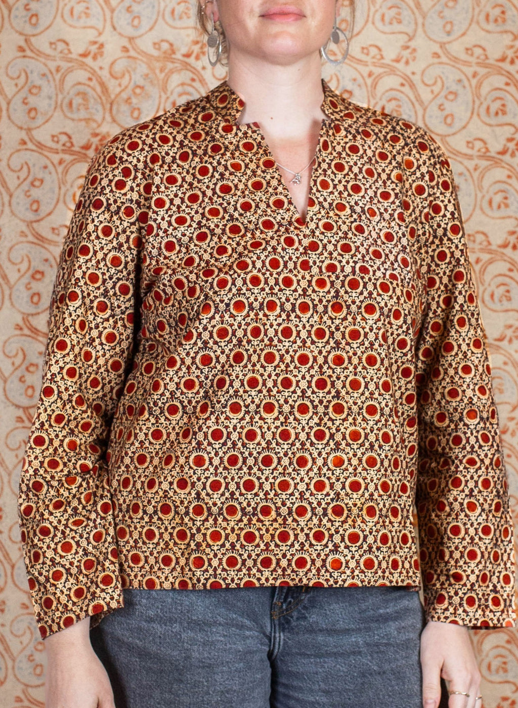 Blouse JAISALMER - Coton bio - Imprimé KENDR (centre)