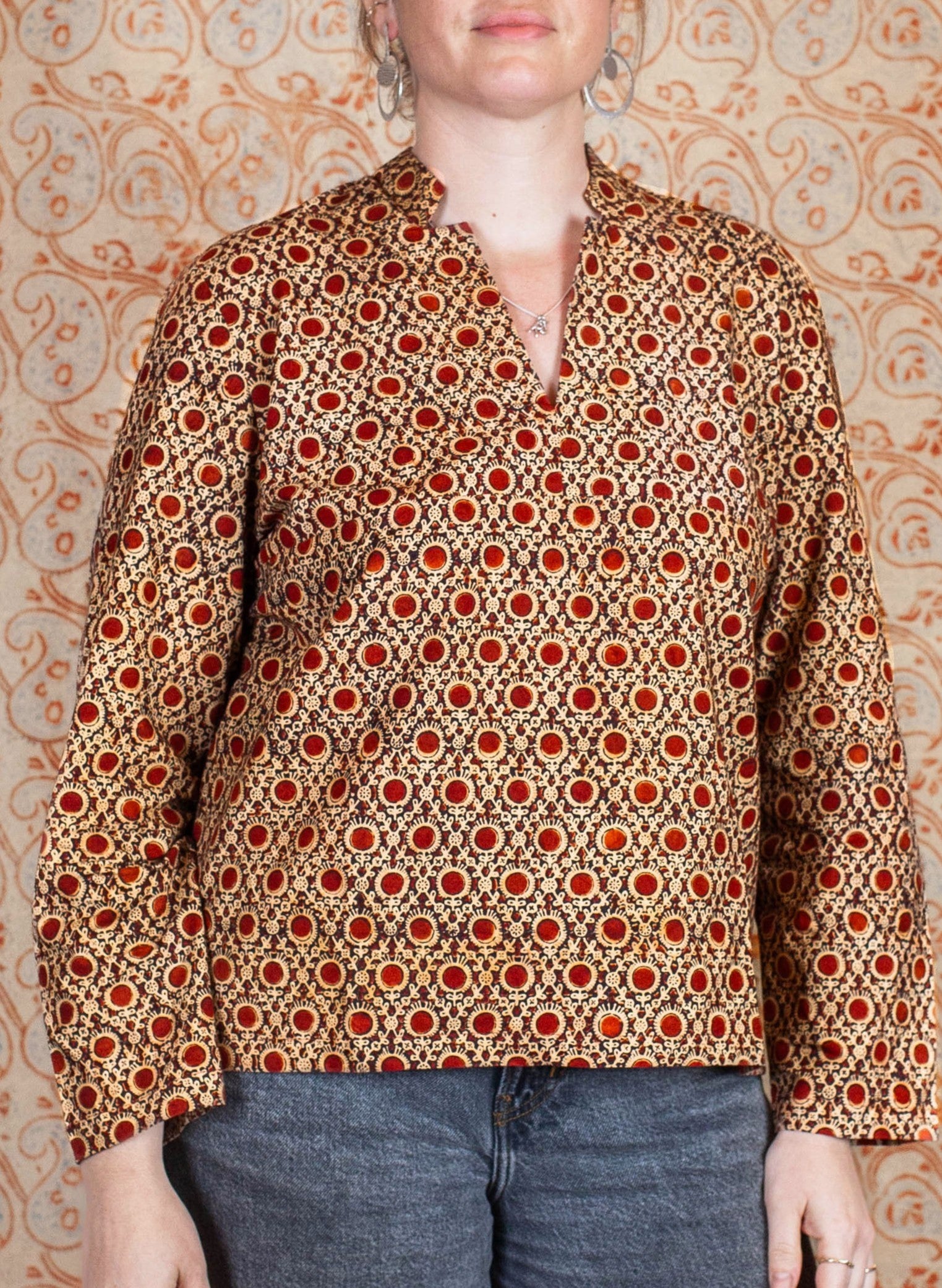 Blouse JAISALMER - Coton bio - Imprimé KENDR (centre)