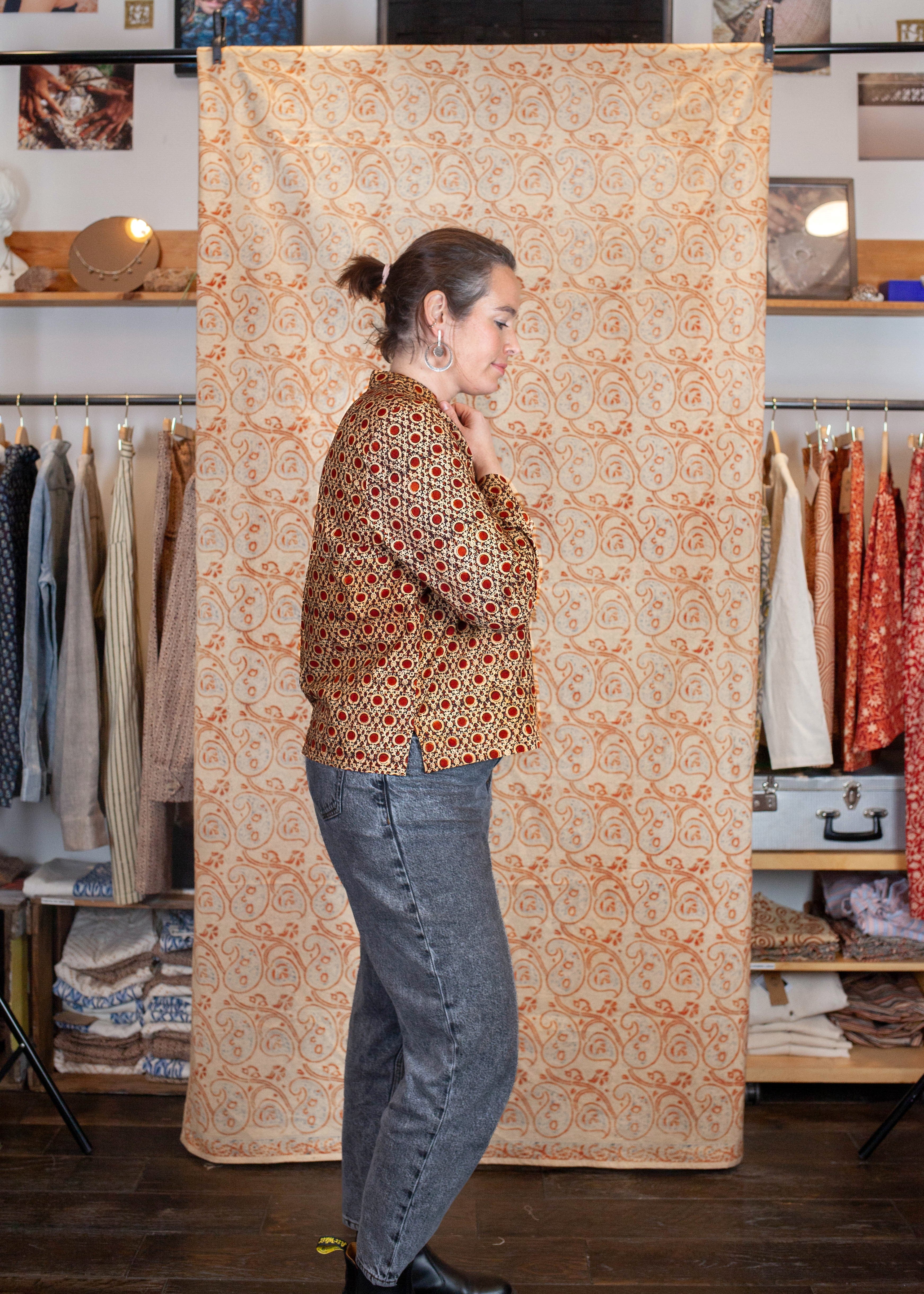 Blouse JAISALMER - Coton bio - Imprimé KENDR (centre)