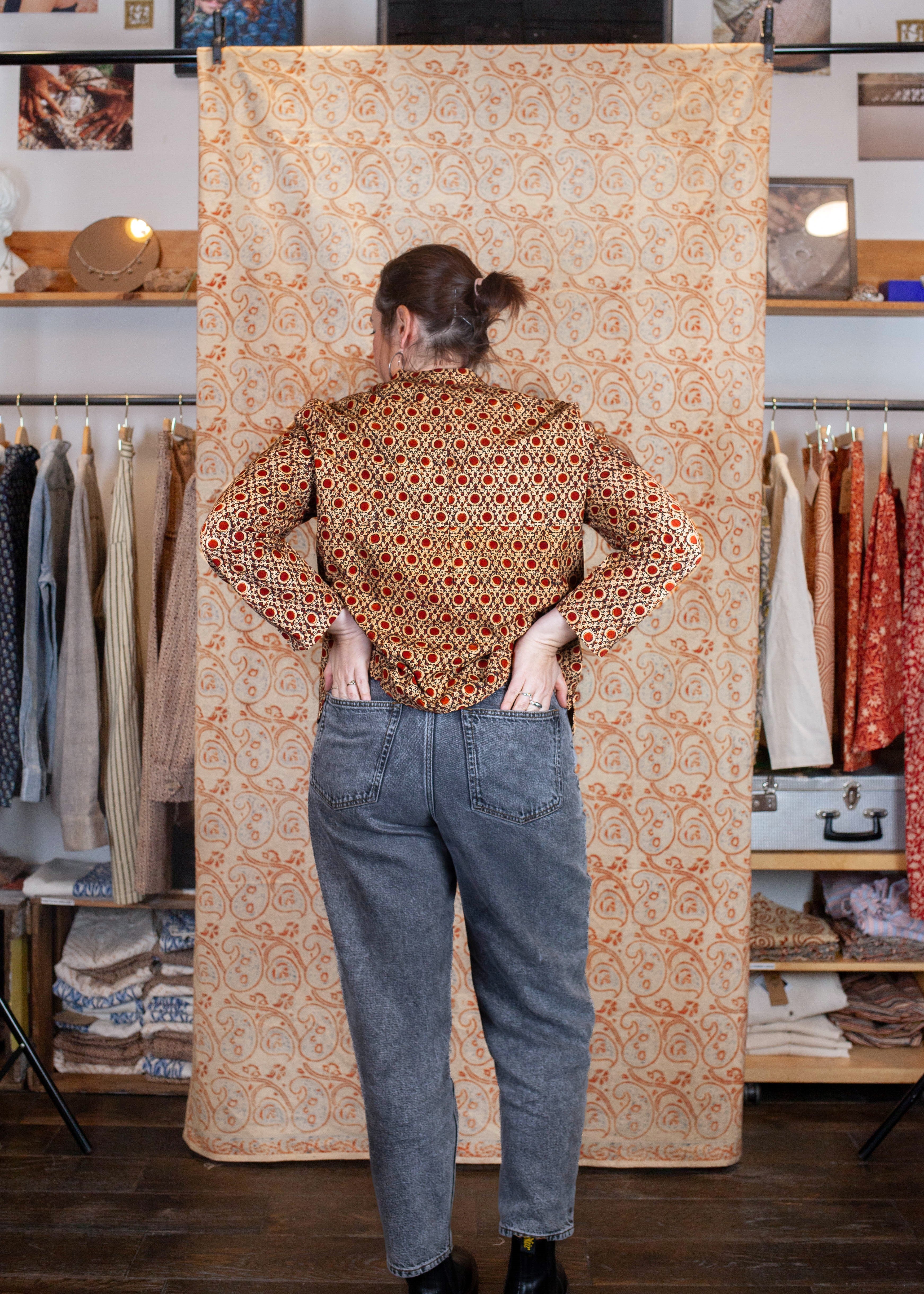 Blouse JAISALMER - Coton bio - Imprimé KENDR (centre)