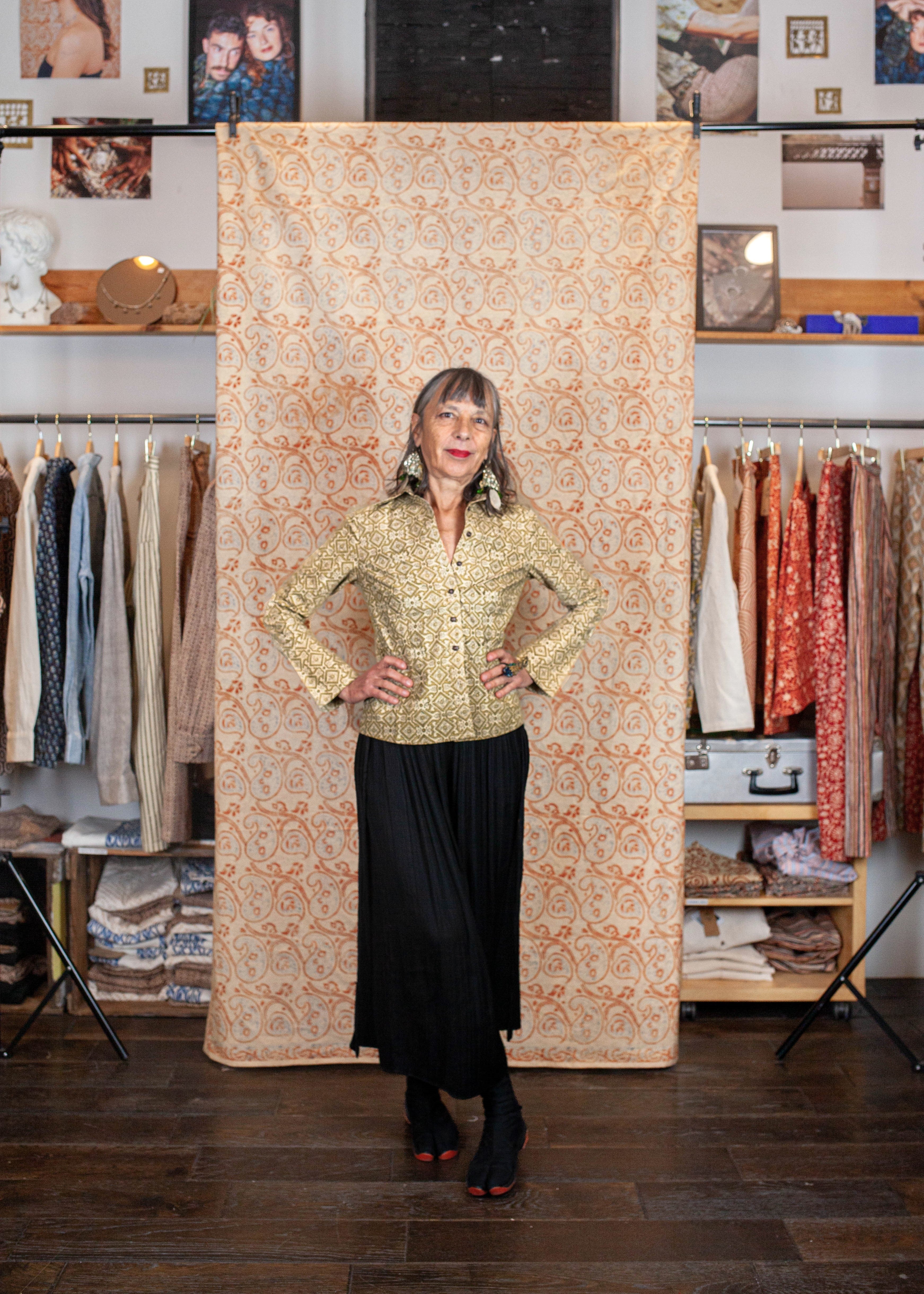 Chemise Bindu V.2 - Coton bio - Imprimé SAATH (ensemble)