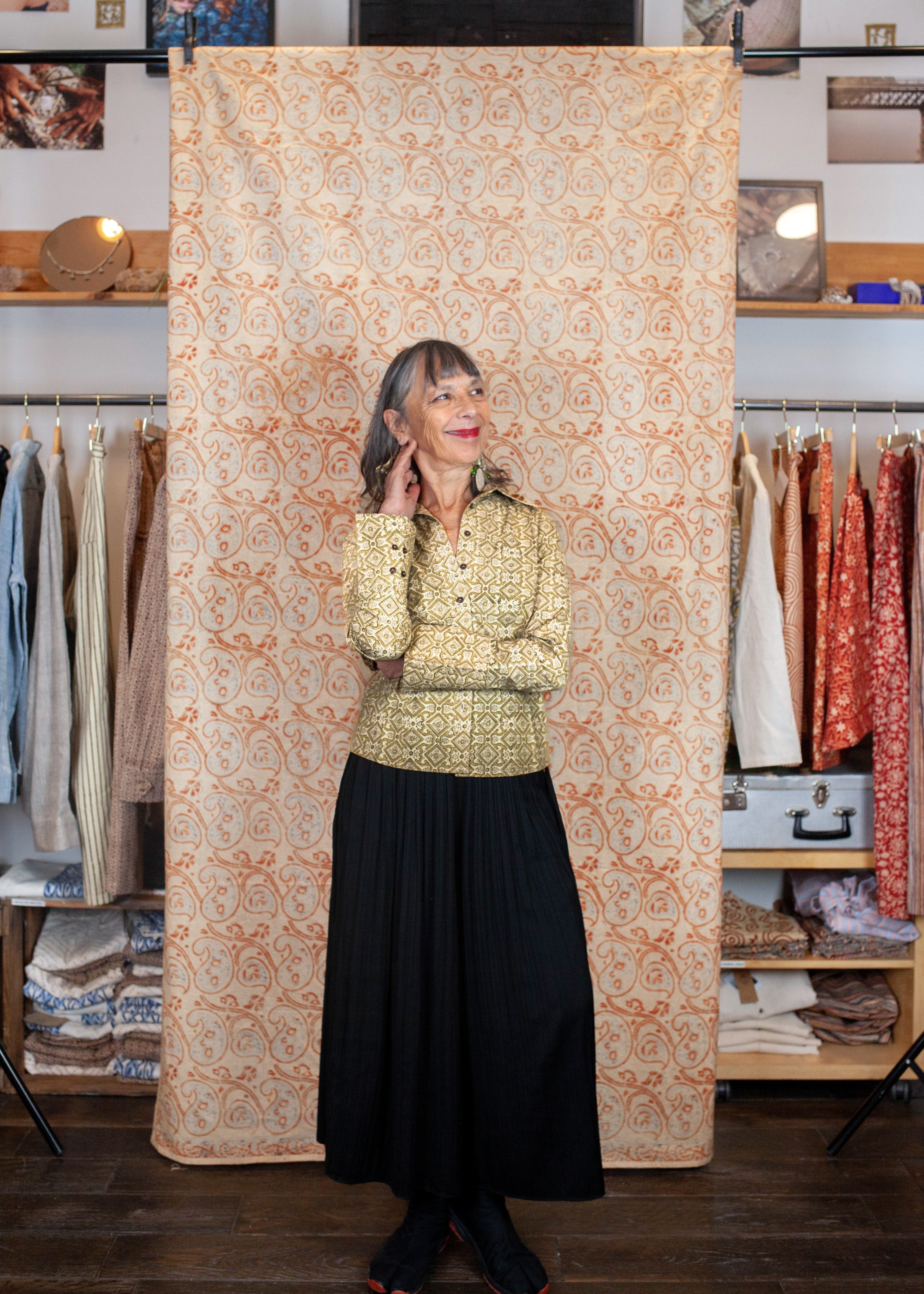 Chemise Bindu V.2 - Coton bio - Imprimé SAATH (ensemble)