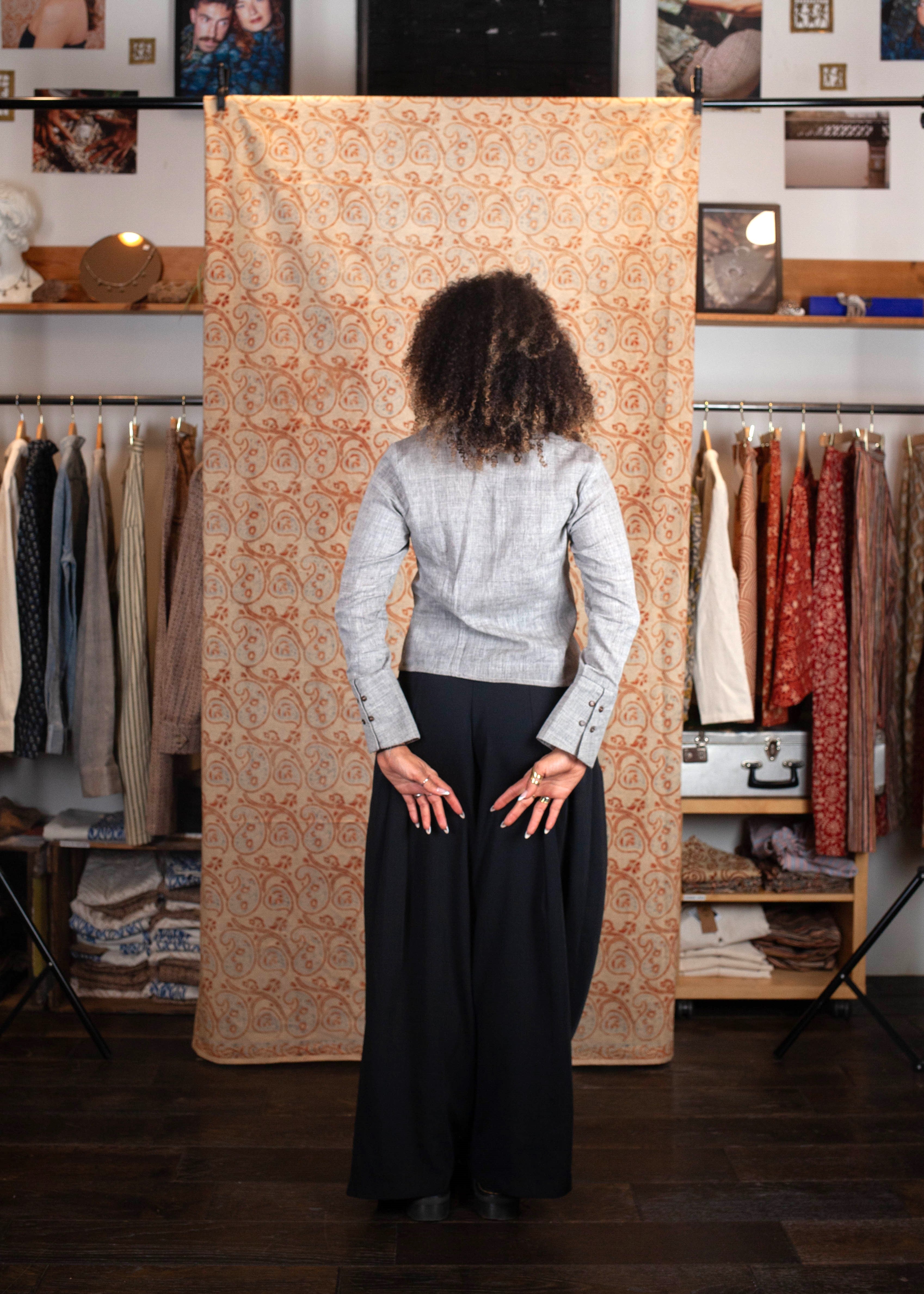 Chemise Bindu V.2 - Kala coton - Coloris GREY KALA