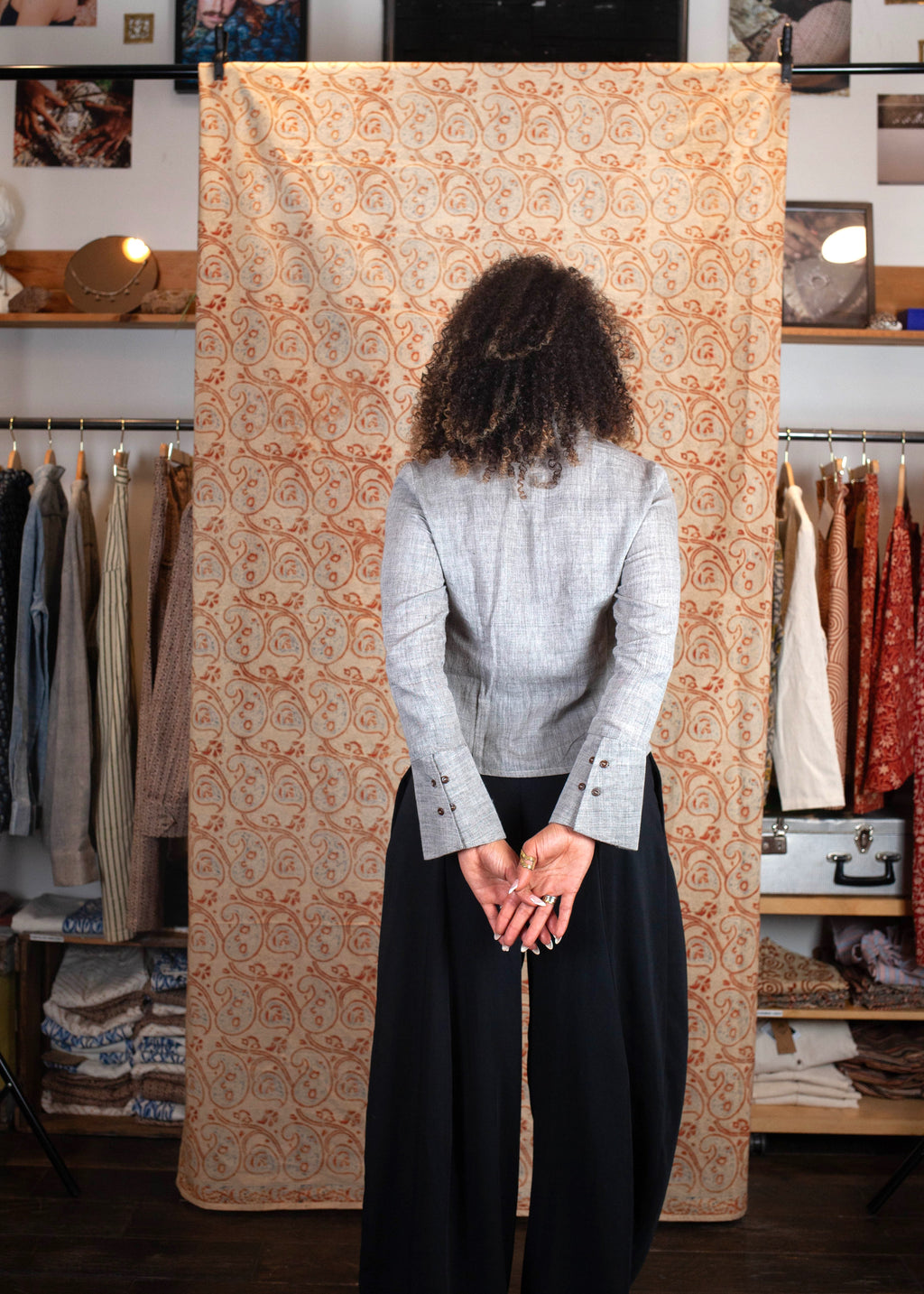 Chemise Bindu V.2 - Kala coton - Coloris GREY KALA