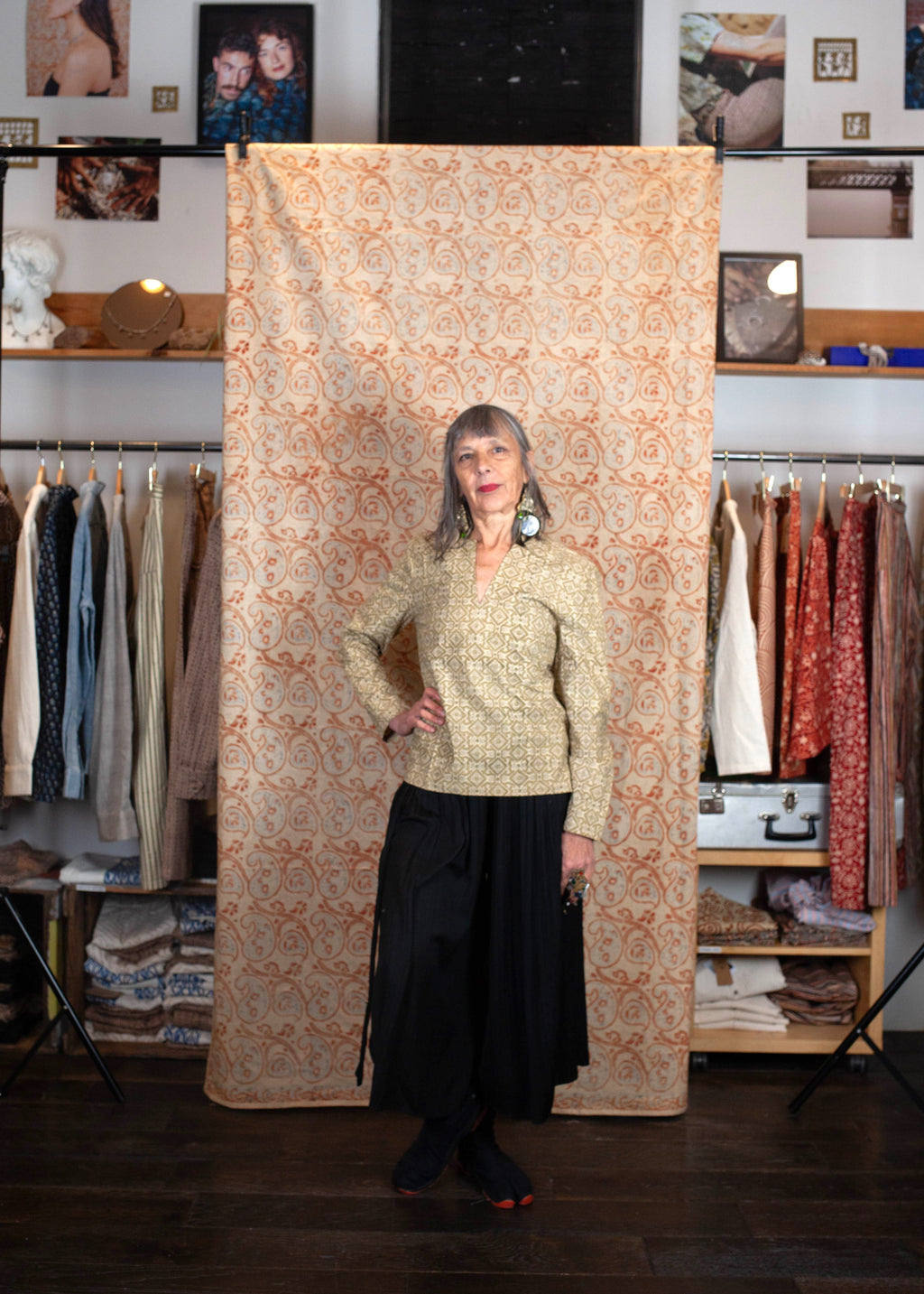 Blouse JAISALMER - Coton bio - Imprimé SAATH (ensemble)