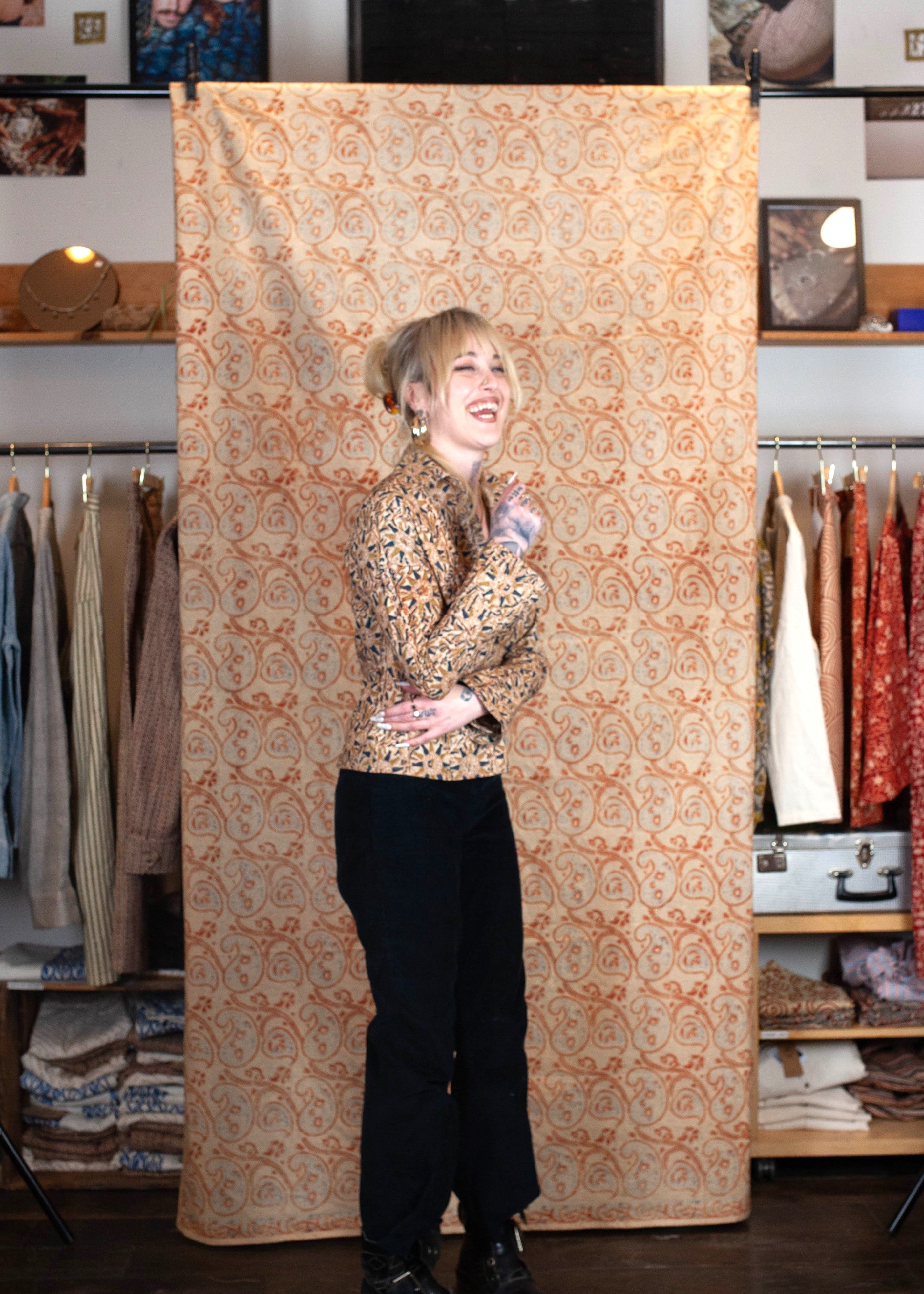 Chemise Bindu V.2 - Coton bio - Imprimé MACHALEE (poisson)