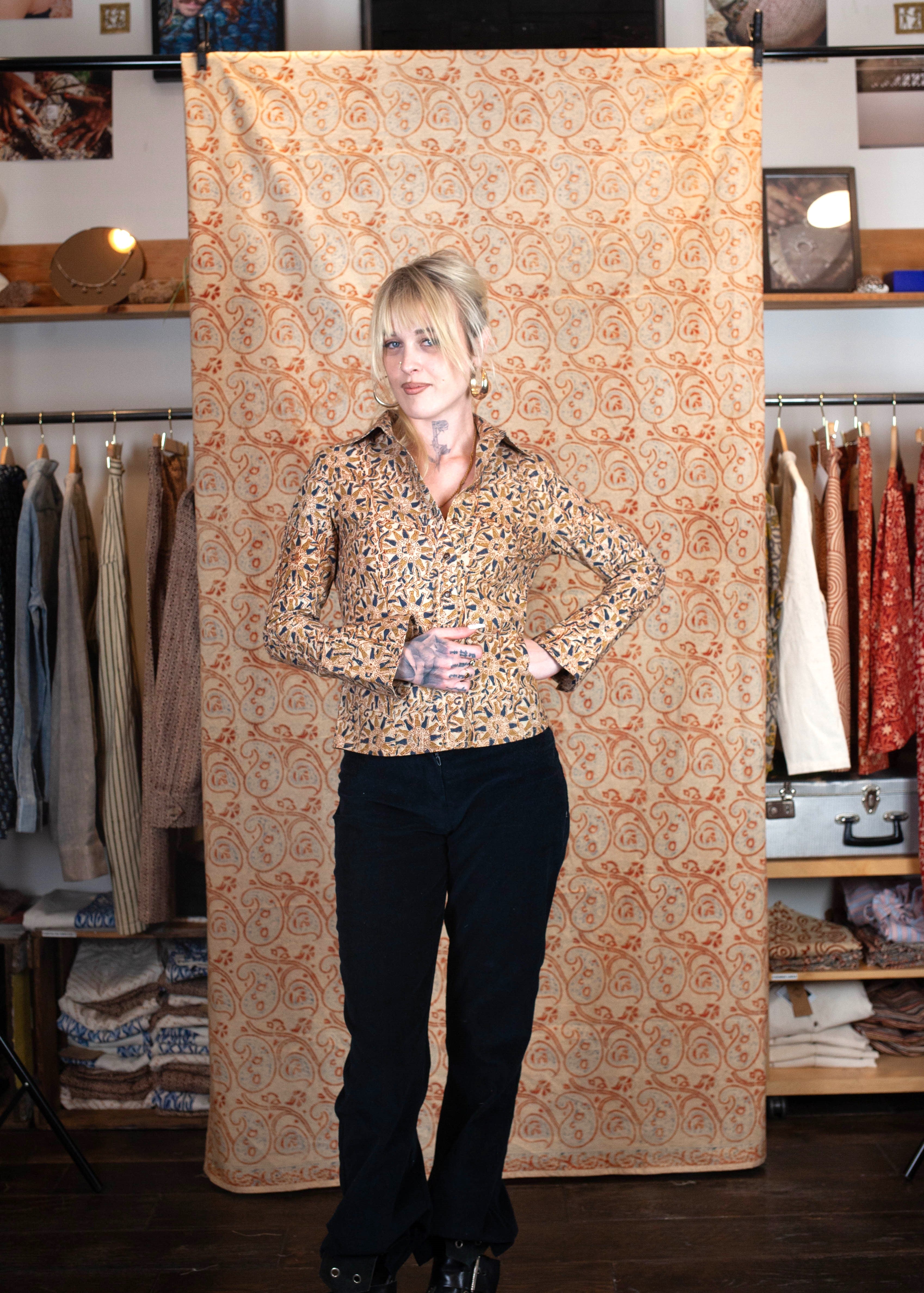 Chemise Bindu V.2 - Coton bio - Imprimé MACHALEE (poisson)