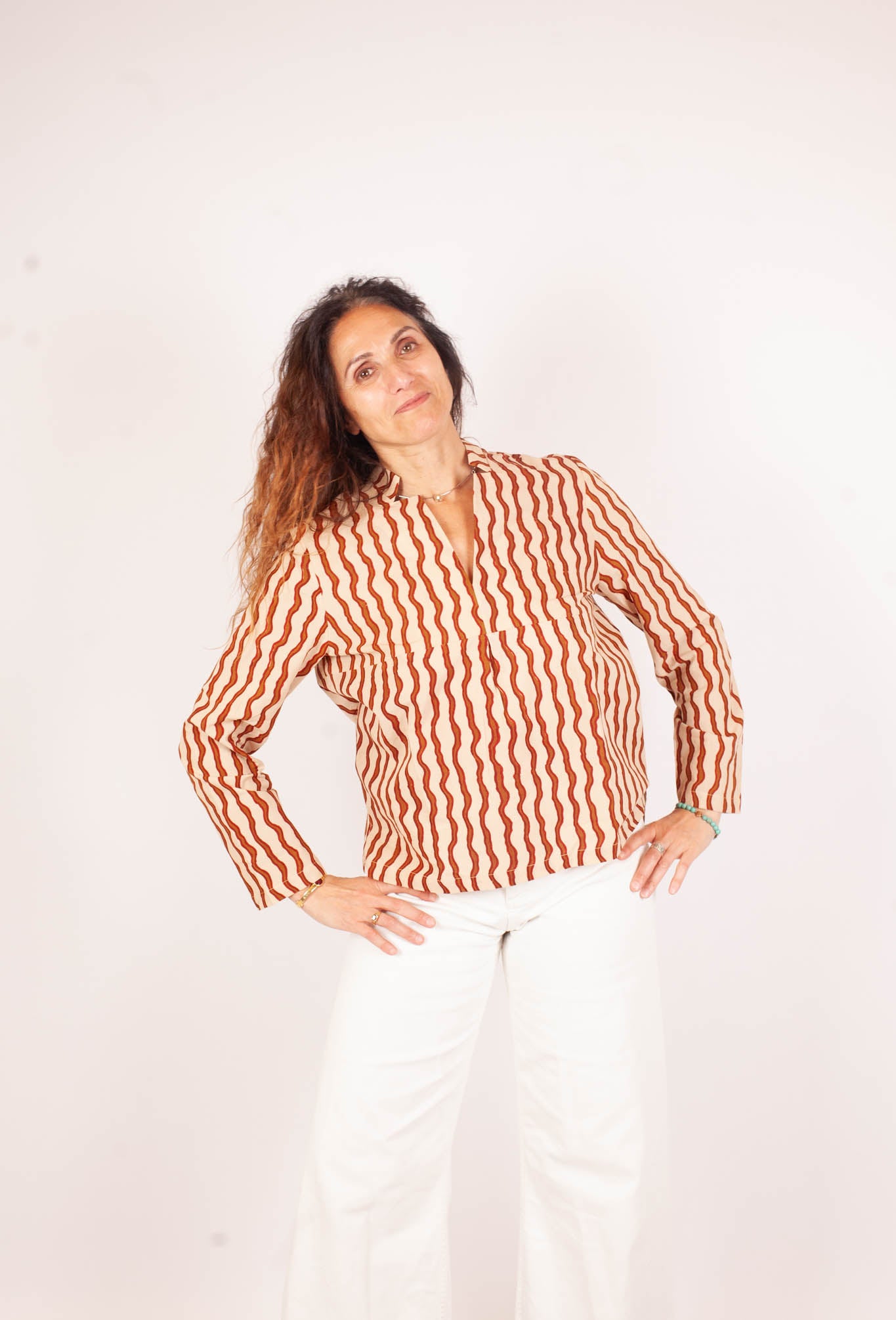 Blouse JAISALMER - Coton bio - Imprimé KSHAN (l'instant)