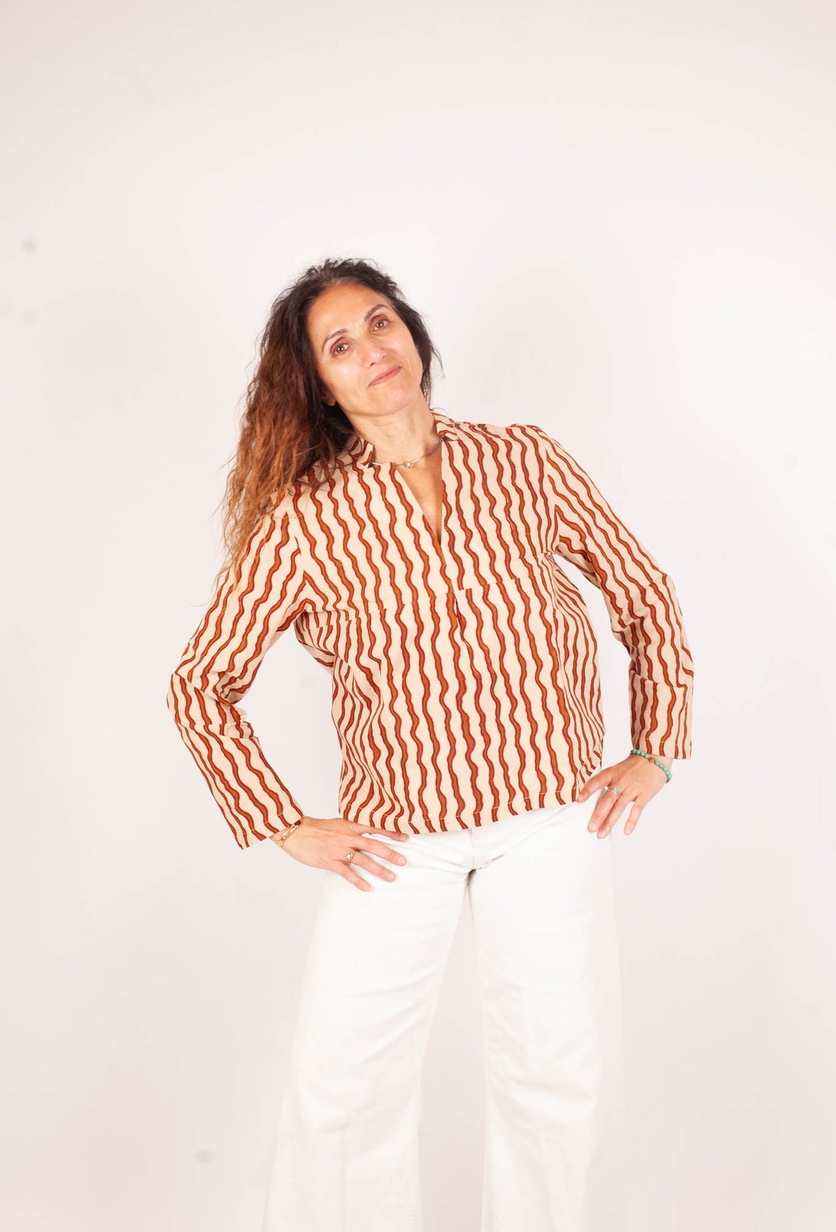 Blouse JAISALMER - Coton bio - Imprimé KSHAN (l'instant)