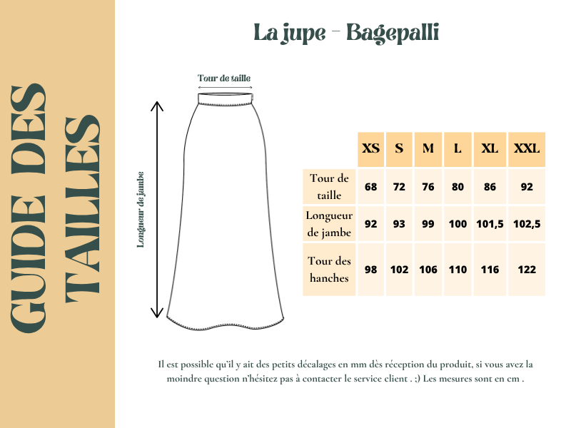 Jupe BAGEPALLI - Coton bio - Imprimé KSHAN (l'instant)