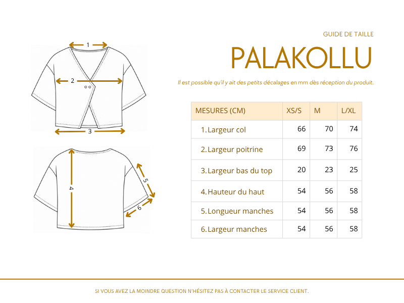 Top PALAKOLLU - coton bio - Imprimé kama (désir)