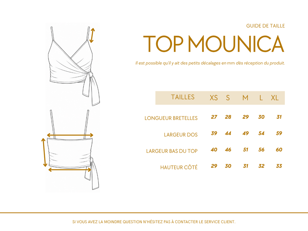 Top Mounica - Coton bio - Imprimé UTHANA (élévation)