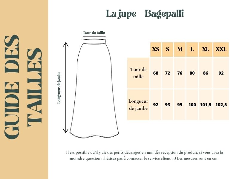 Jupe BAGEPALLI - Coton bio - Imprimé VISTAAR (expansion)