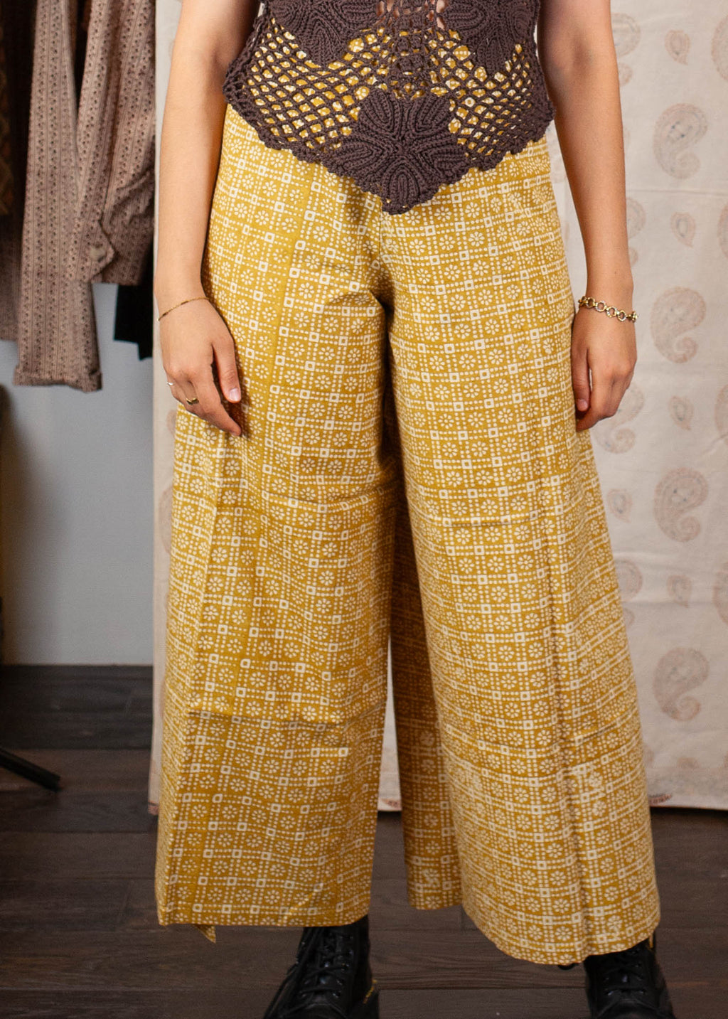 Pantalon SARASWATI -  Coton bio - Imprimé Bartakap