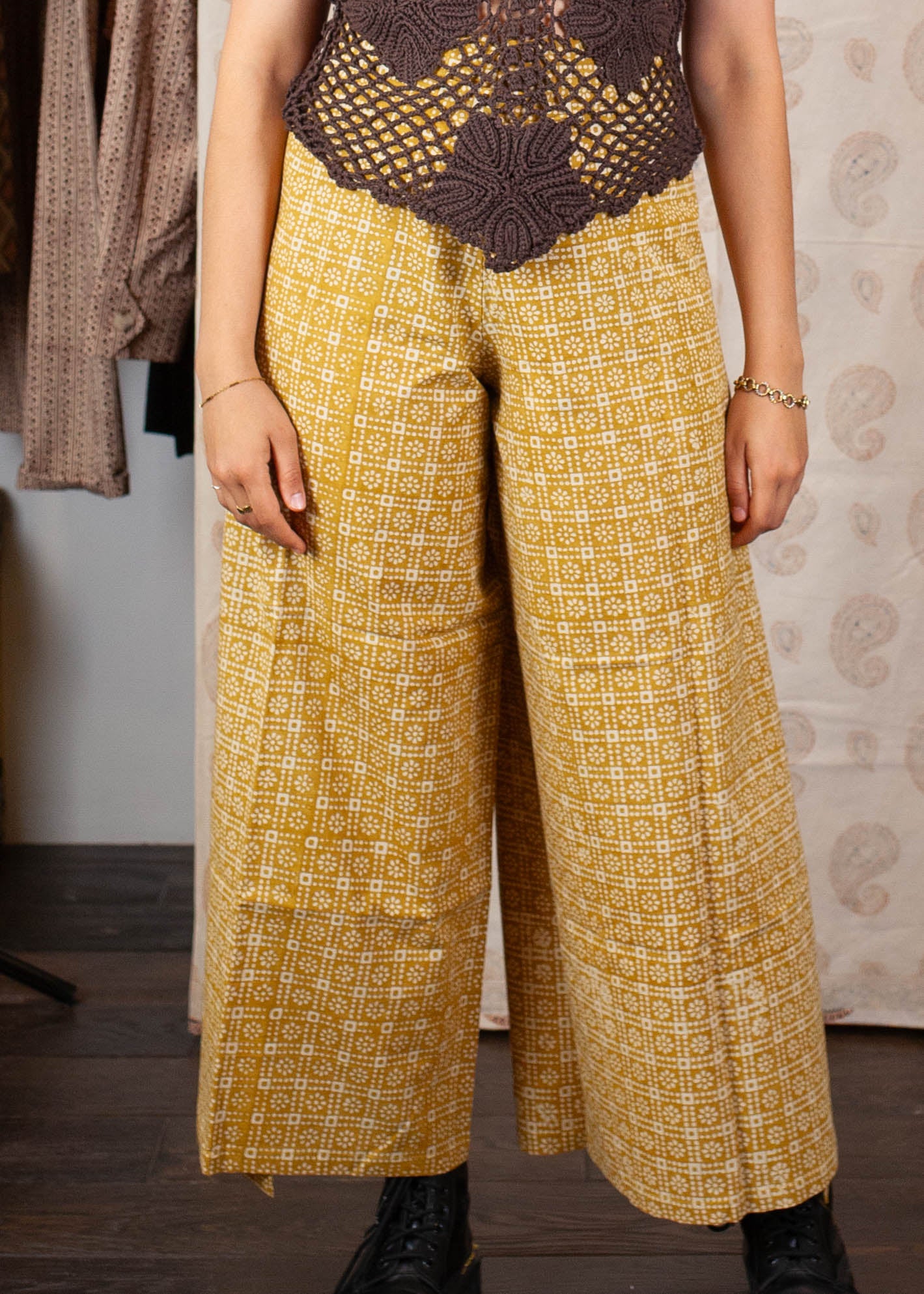 Pantalon SARASWATI -  Coton bio - Imprimé Bartakap